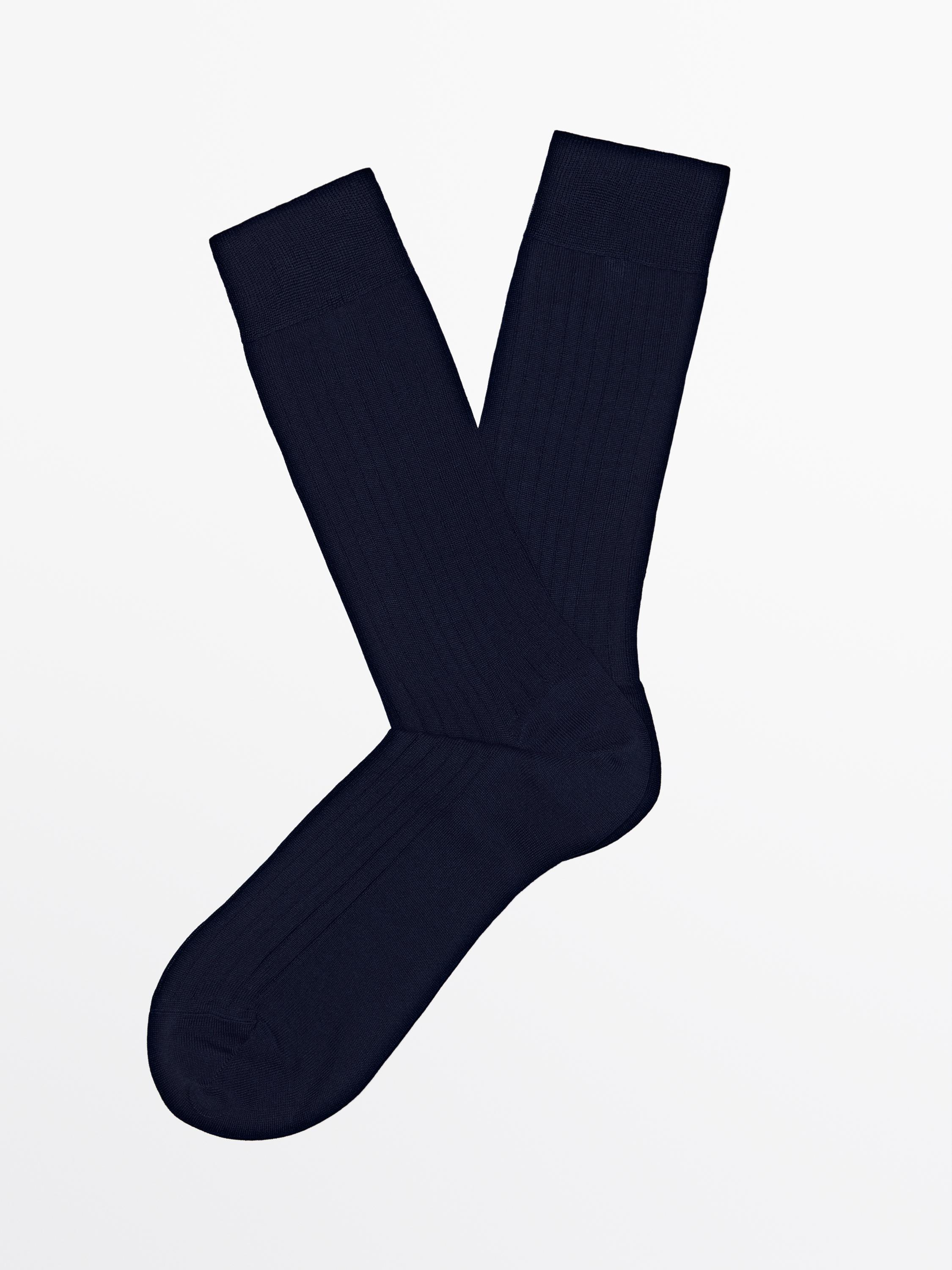 Ribbed smart socks