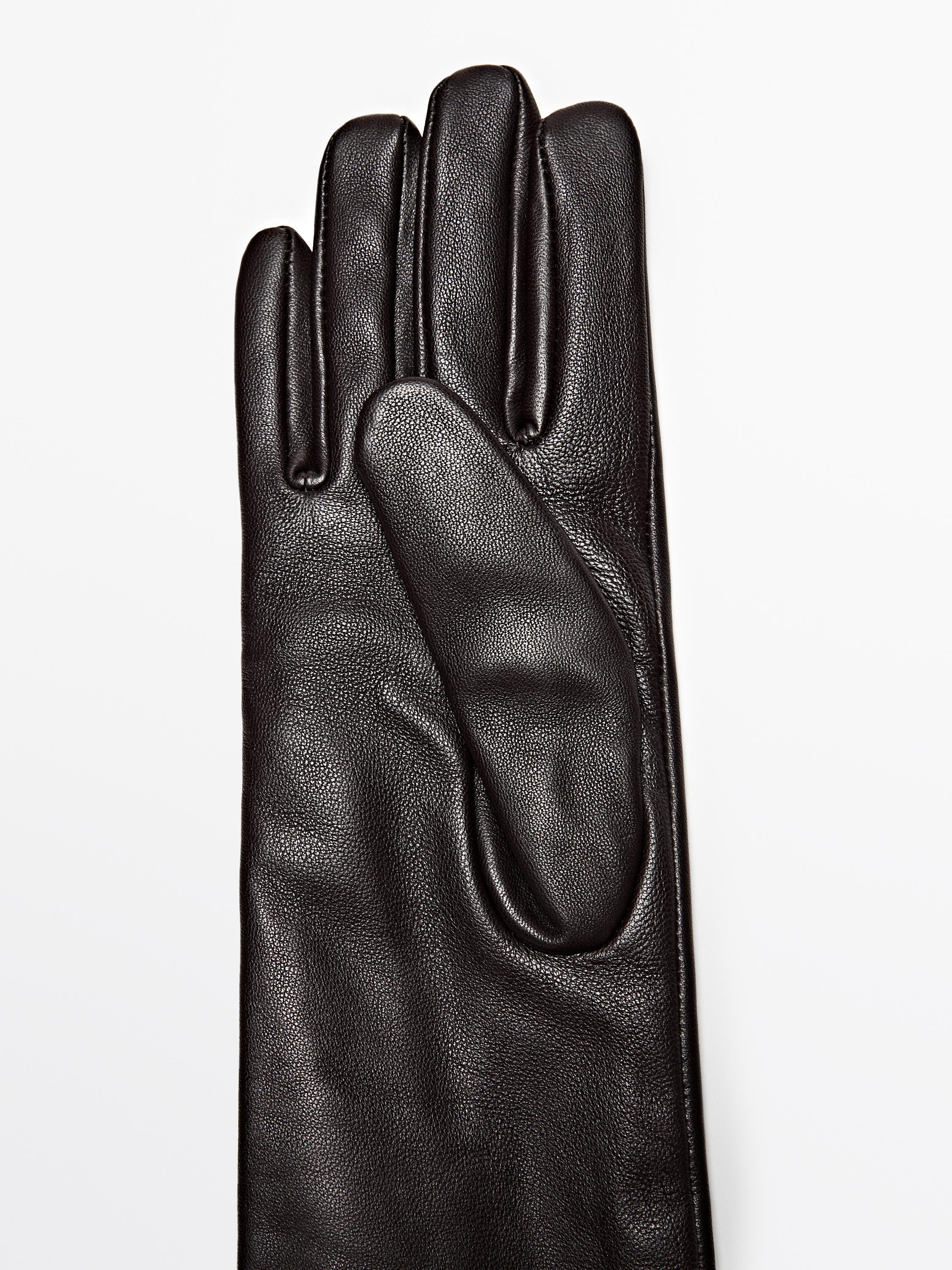 Long nappa leather gloves - LIMITED