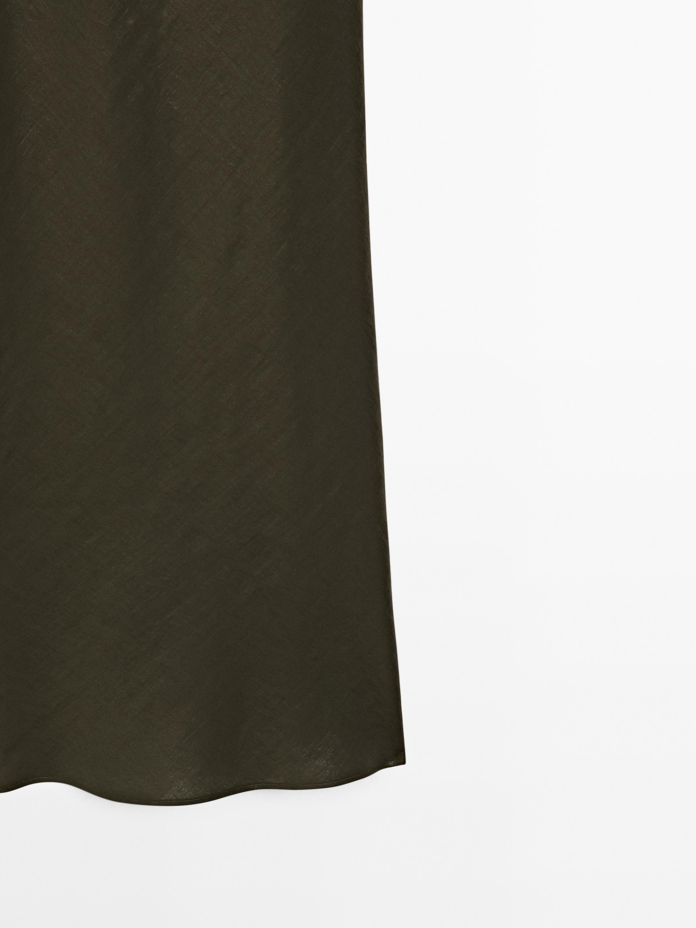 Satin halter dress