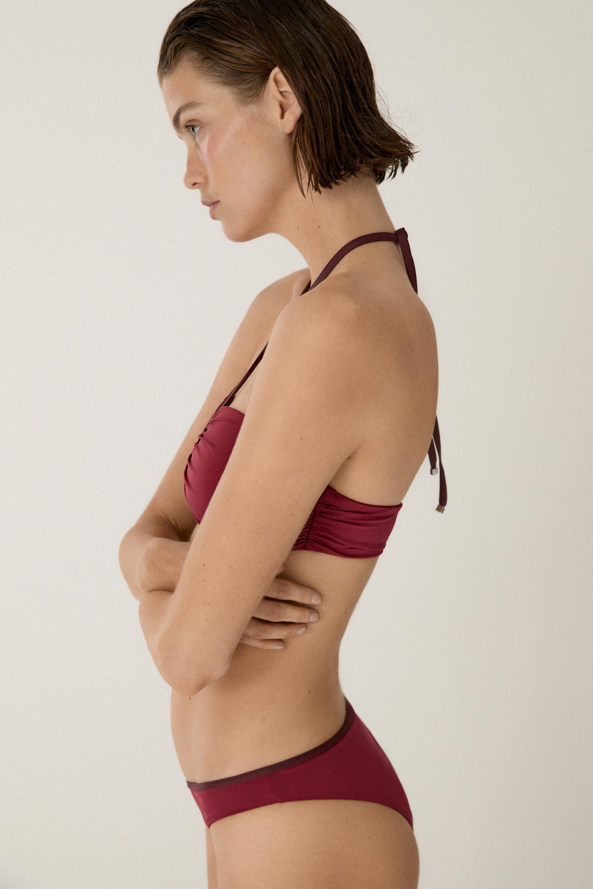 Contrast bikini bottoms — PINK