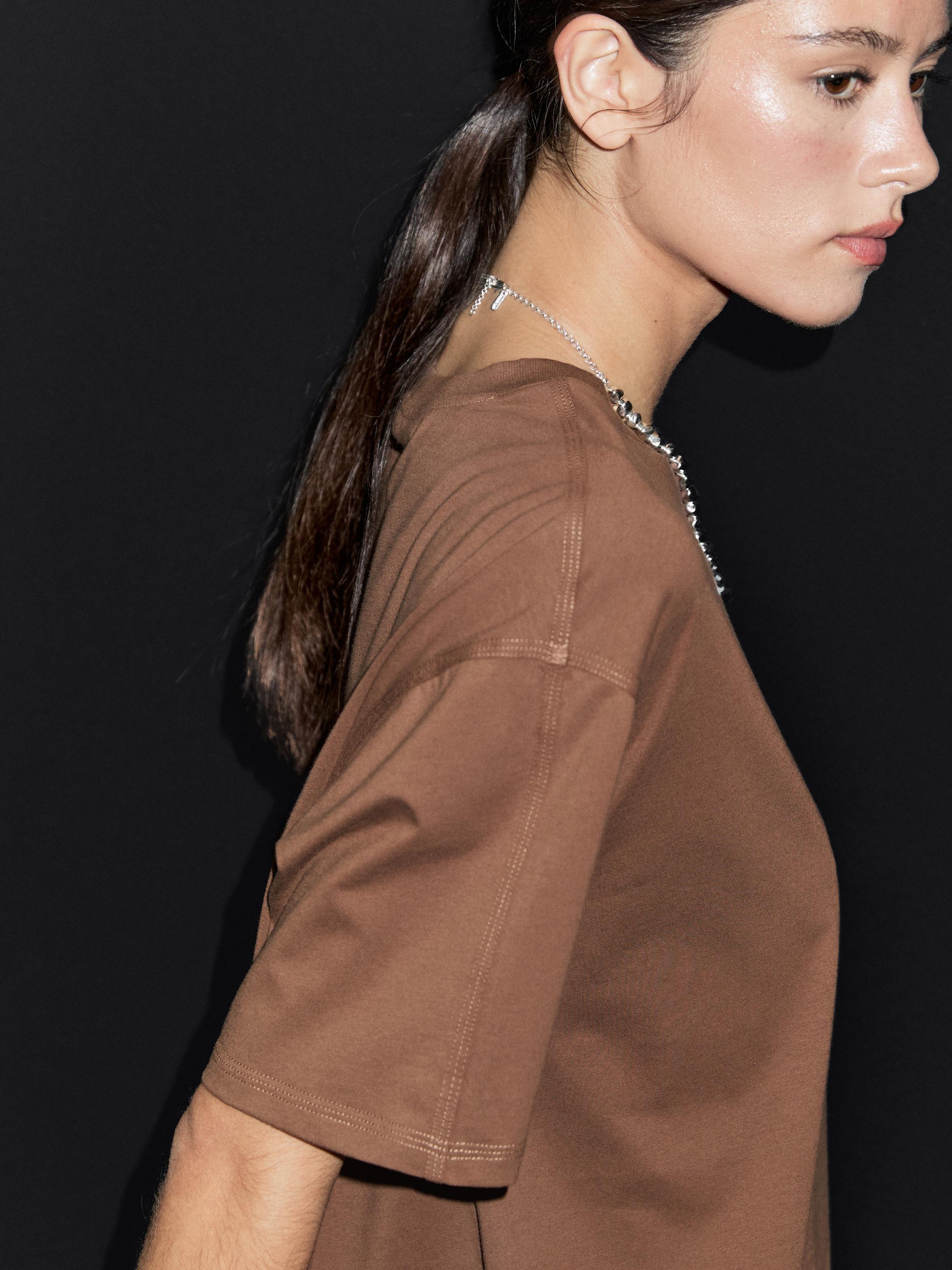 Oversize t-shirt with seam detail