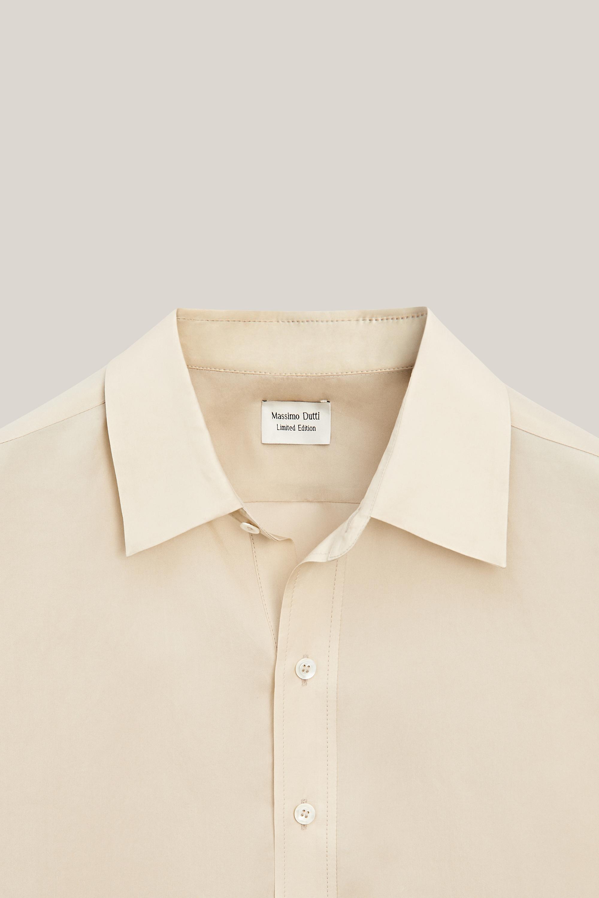 Long flowing oversize shirt - LIMITED EDITION — CREAM