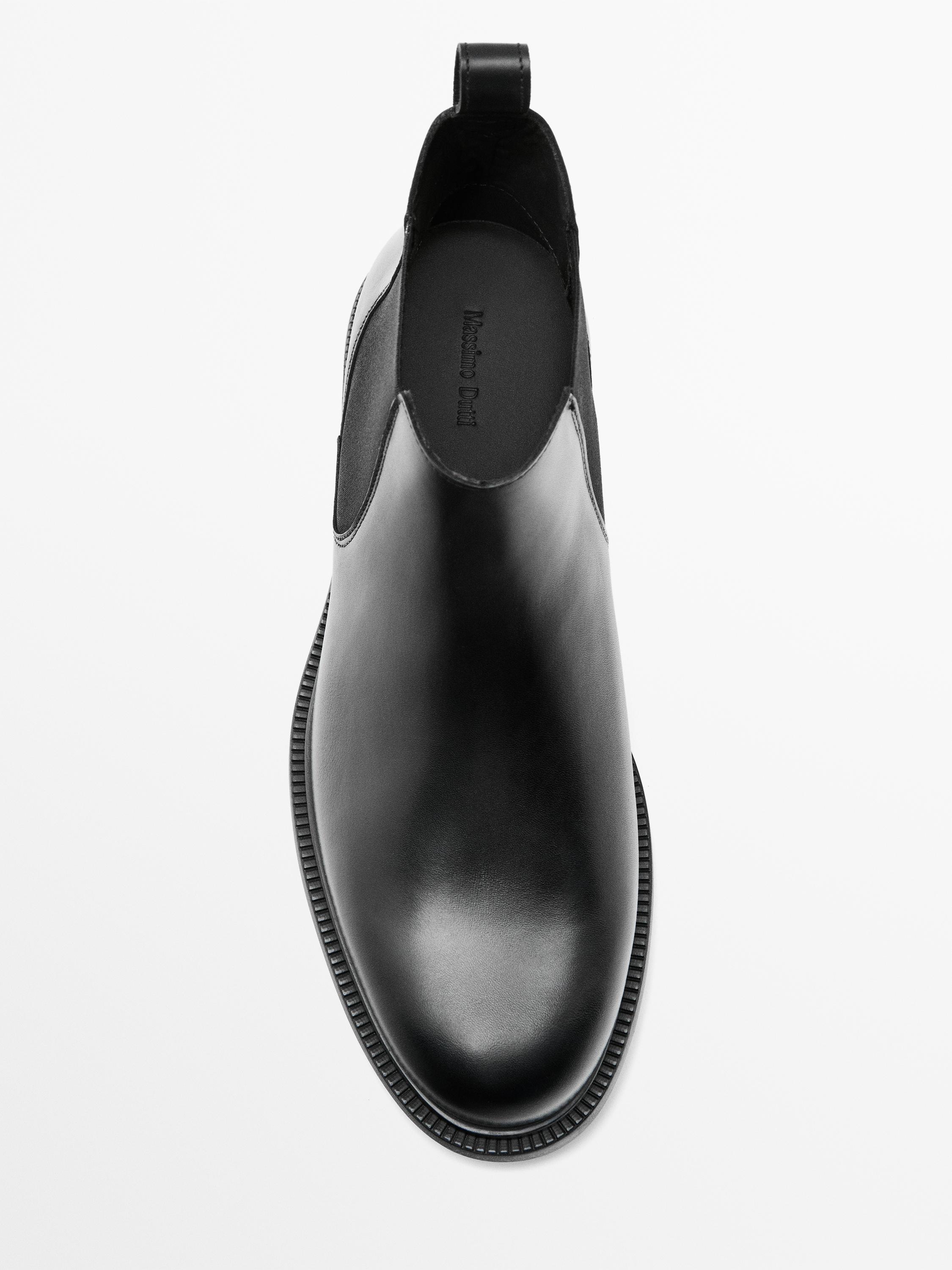 Stiefeletten aus Nappaleder mit Gummizug