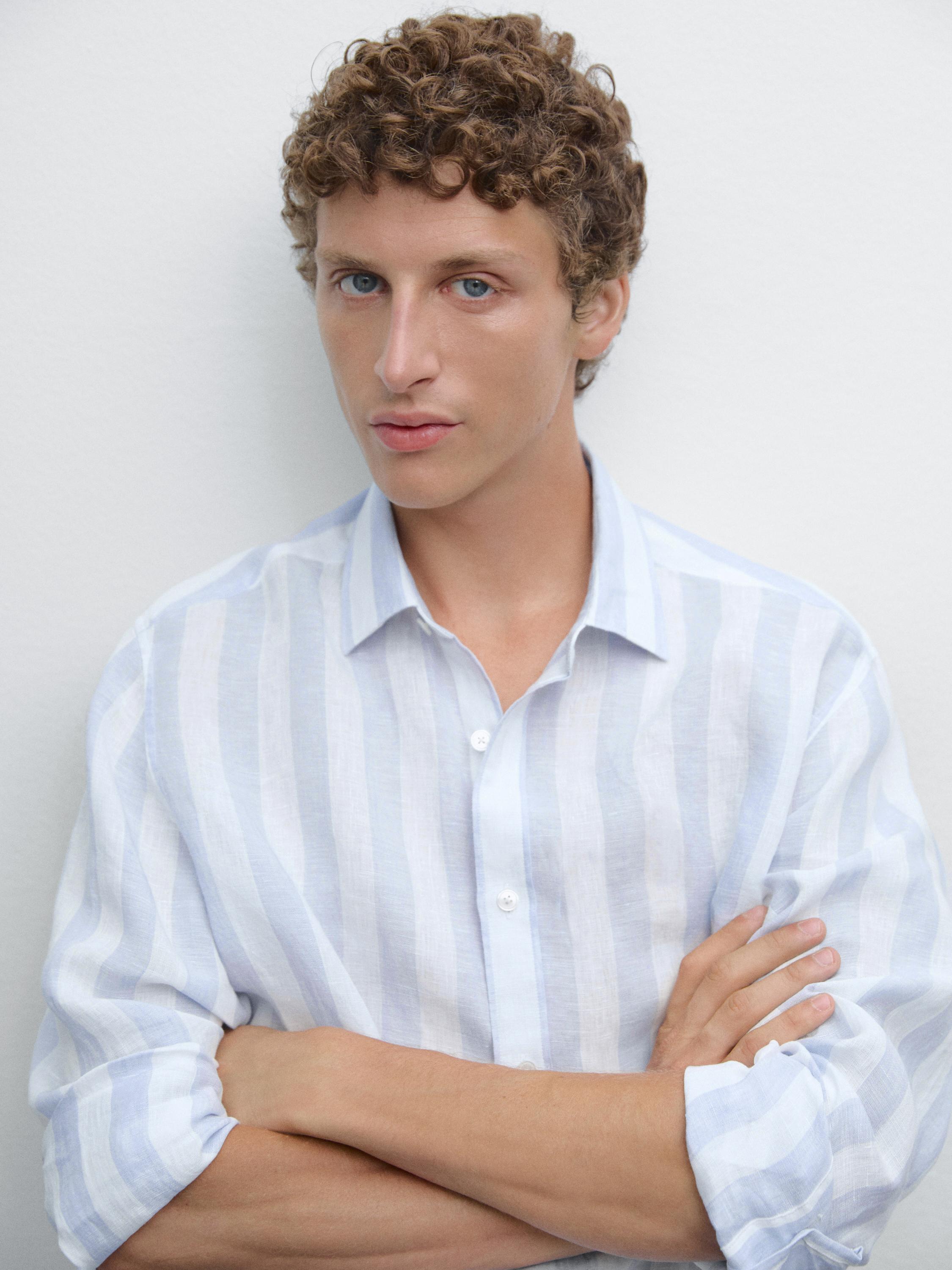 Camisa raya ancha regular fit
