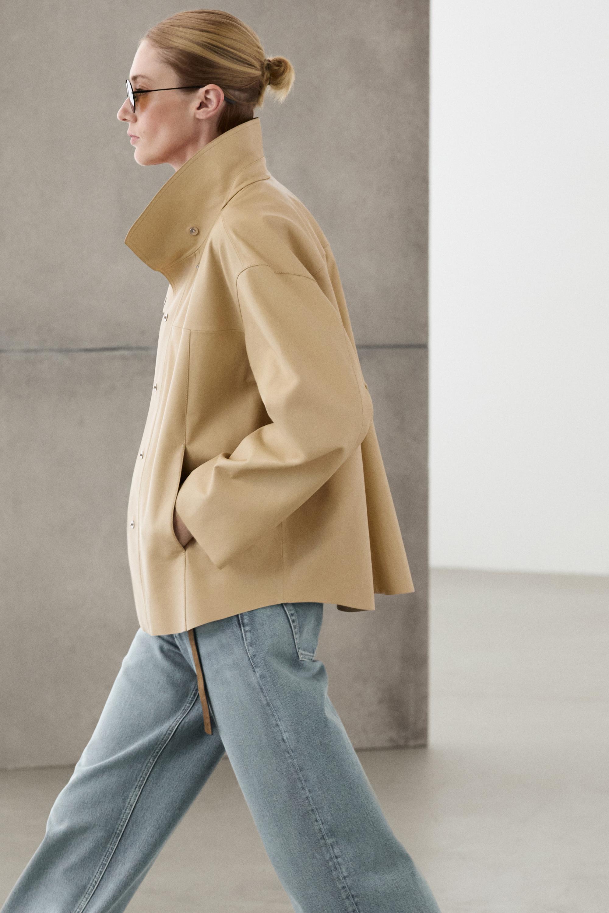 Nappa leather shirt