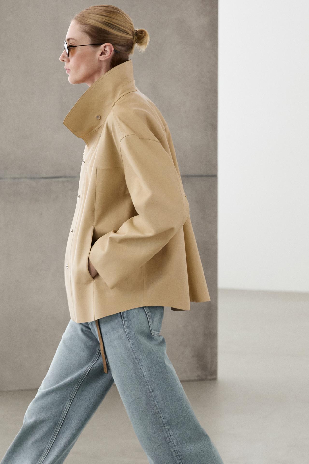 Nappa leather shirt — Vanilla