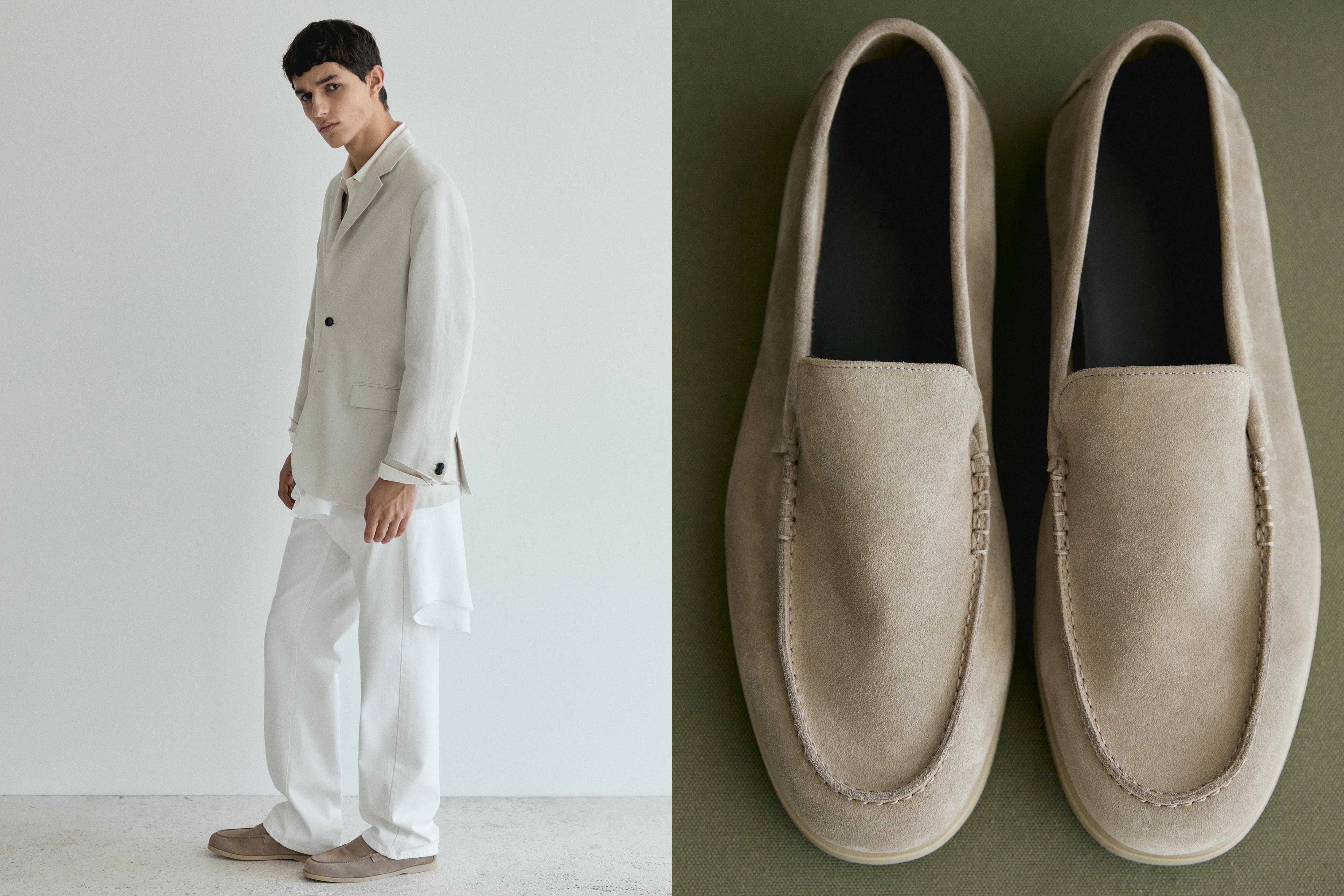Mocassini soft in pelle scamosciata
