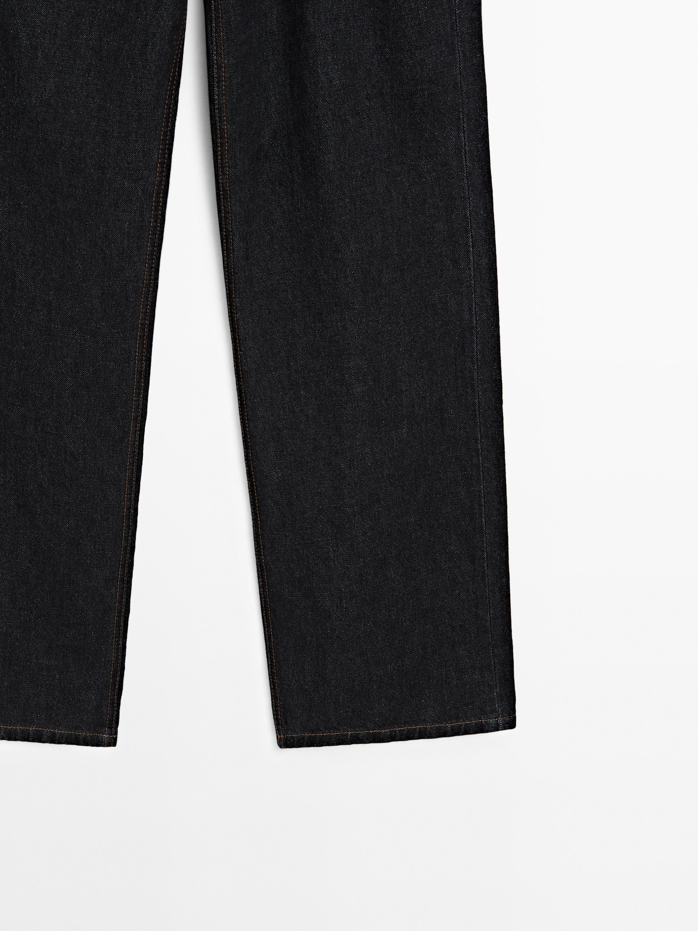 Mid-rise wide-leg jeans
