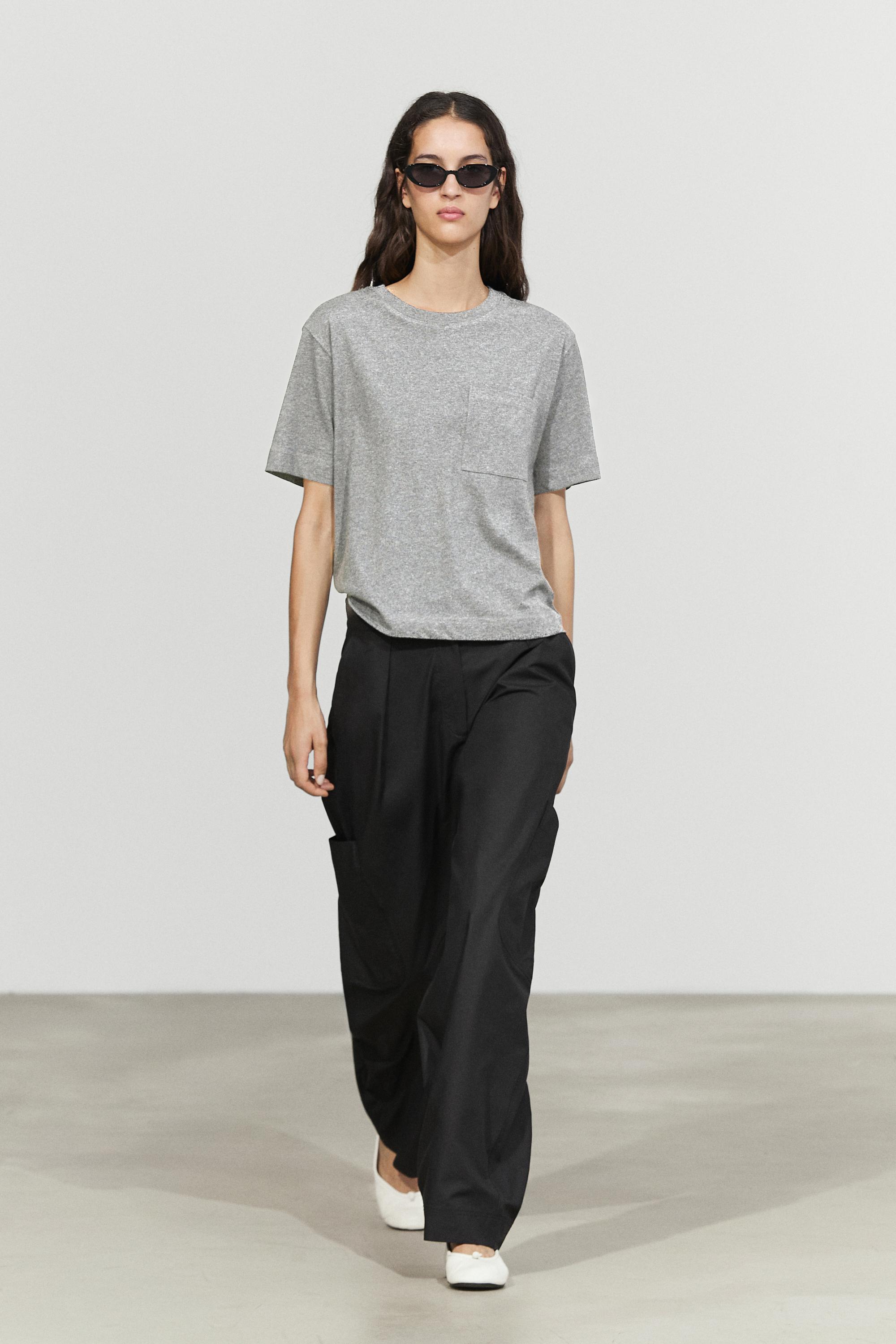 Short sleeve interlock T-shirt — Medium Grey