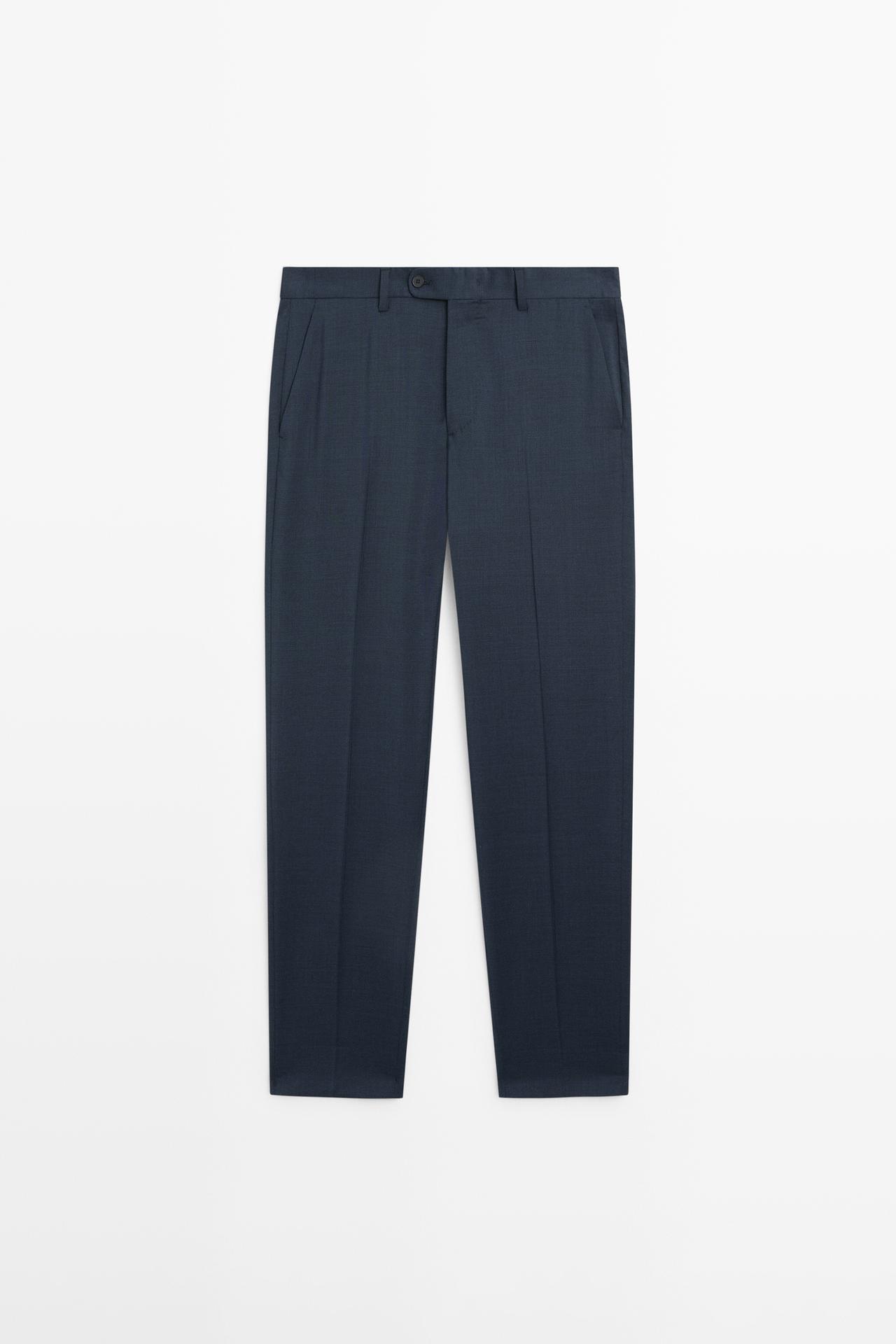 Cold wool suit trousers — BLUE