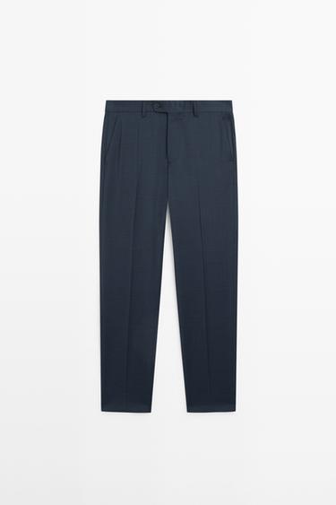 Cold wool suit trousers — BLUE 2
