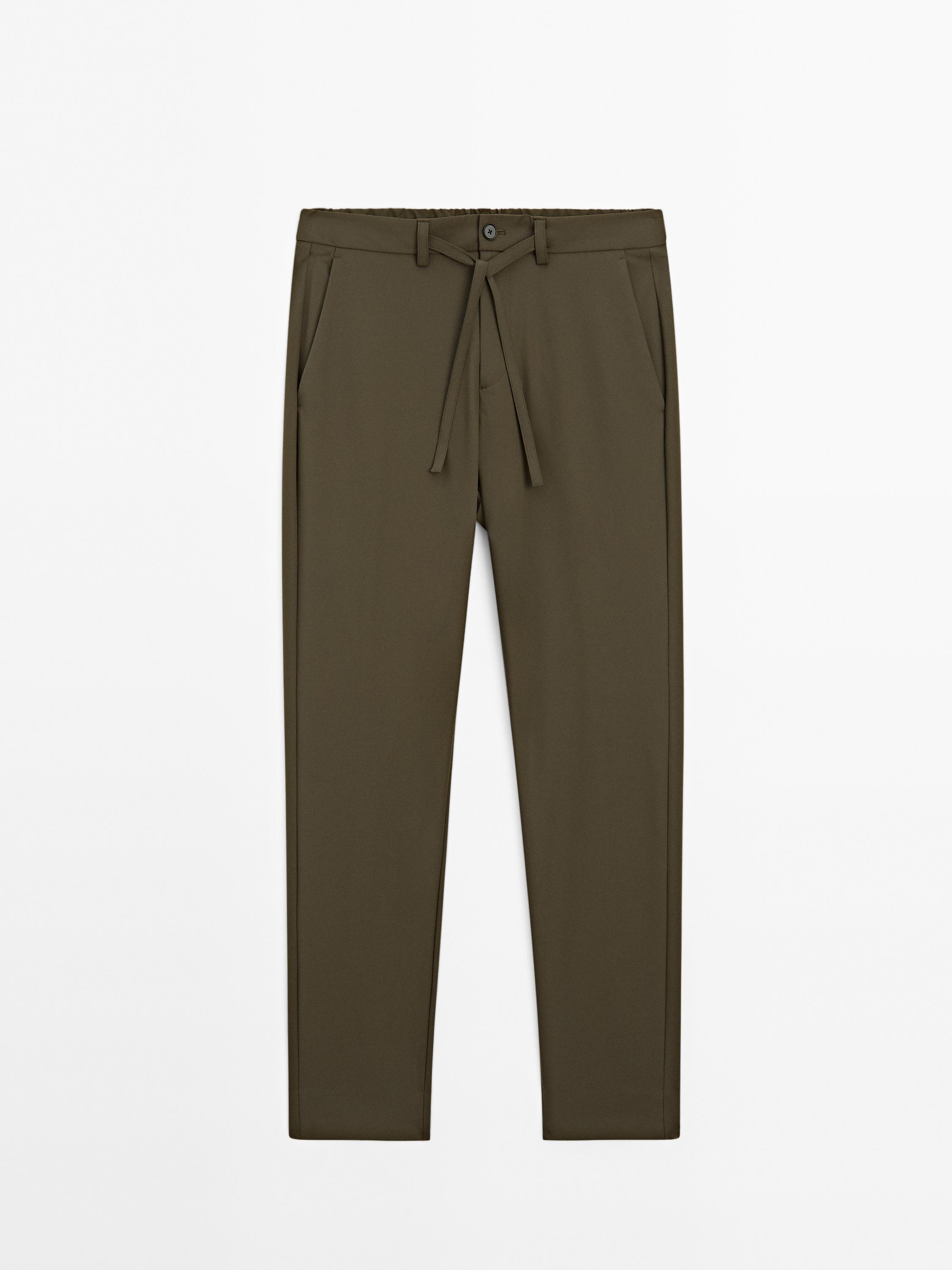 Regular-fit technical trousers