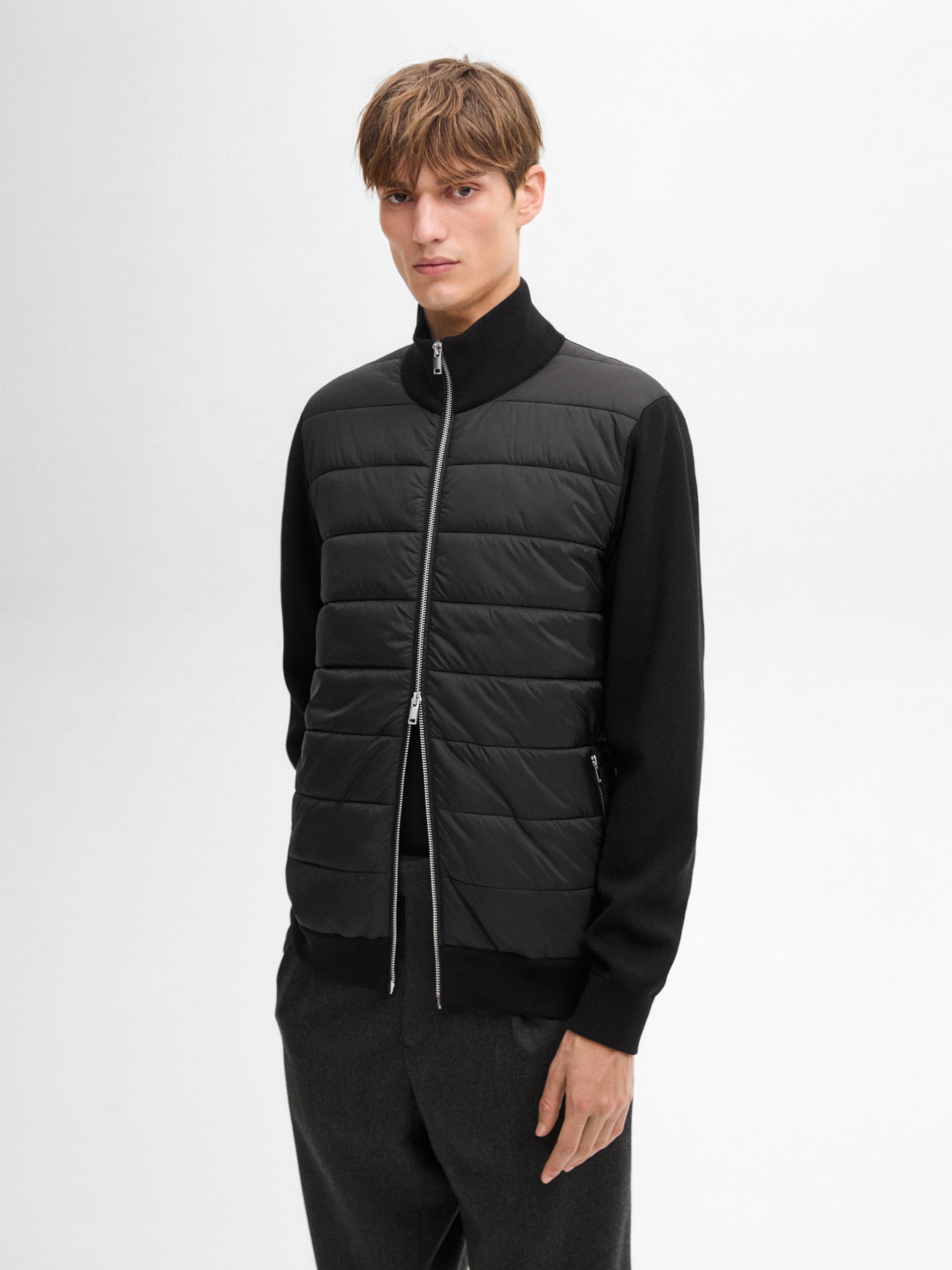 Cotton blend puffer jacket