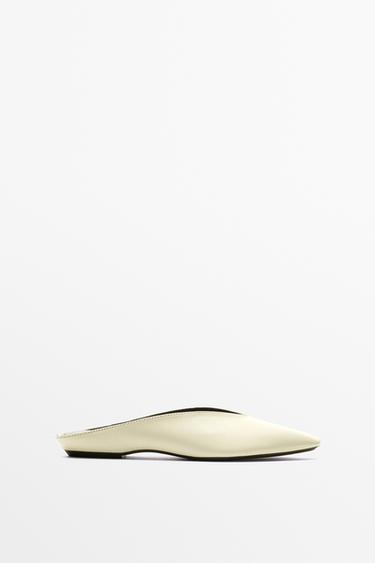 Soft leather mule — CREAM 1