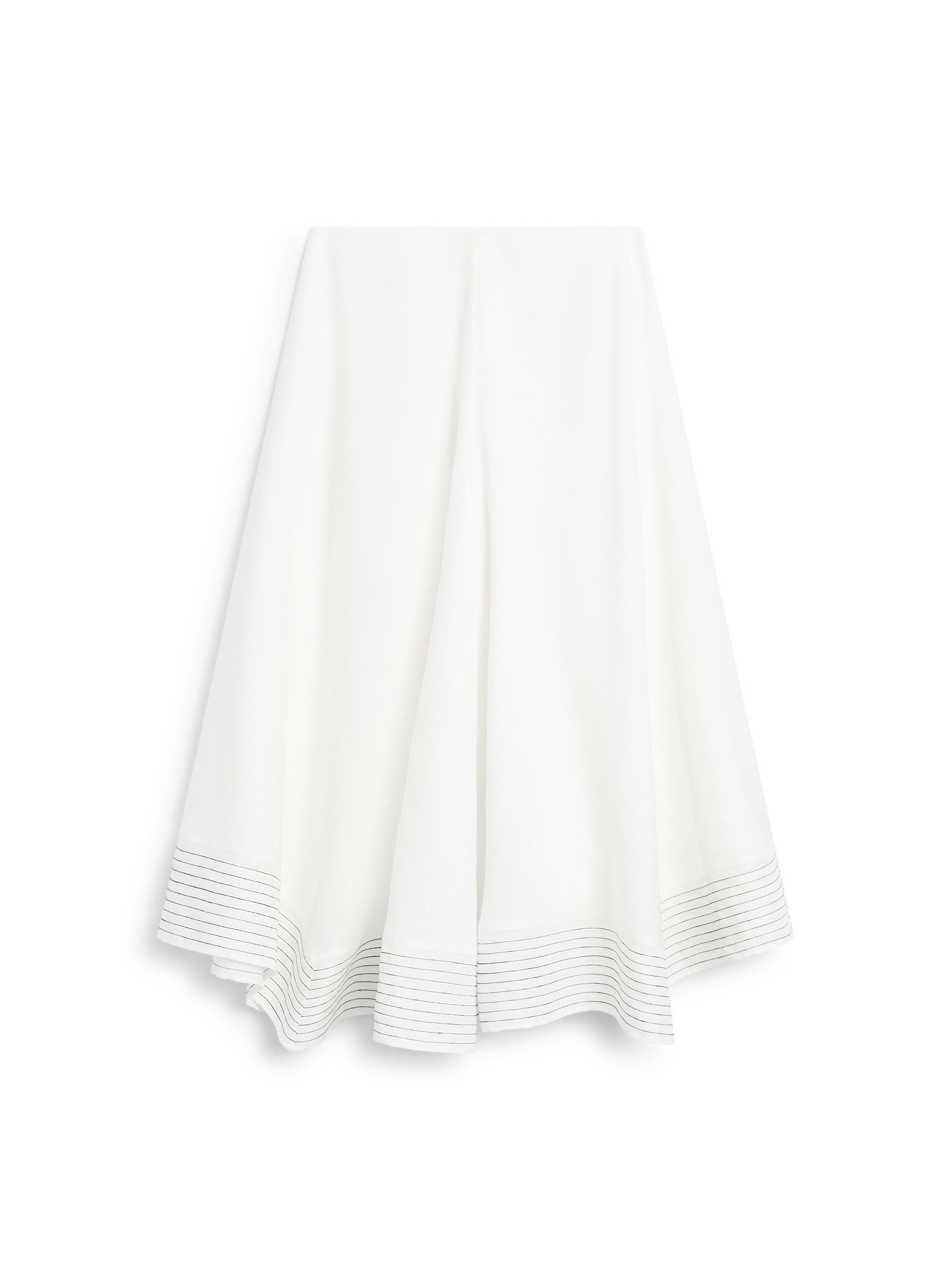 ★ Massimo Dutti★ Sim Detail Flare Linen Blend Skirt 05223 05223530250-t.jpg?ts=1749132901411