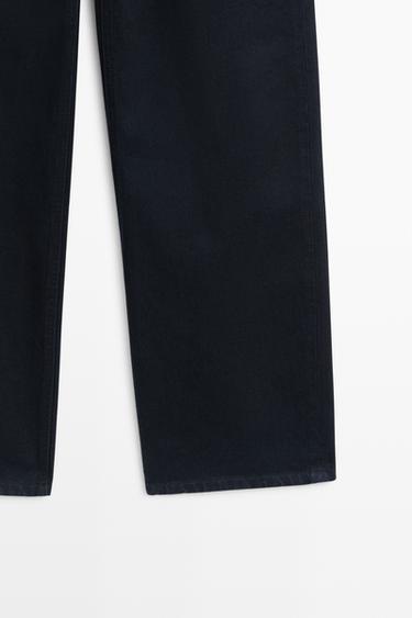 High-waist barrel fit jeans — NAVY BLUE 7