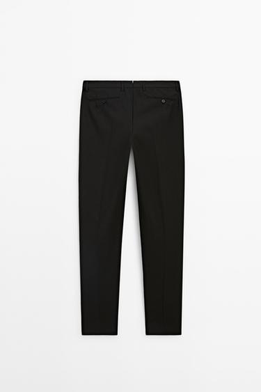 100% wool suit pants — BLACK 6