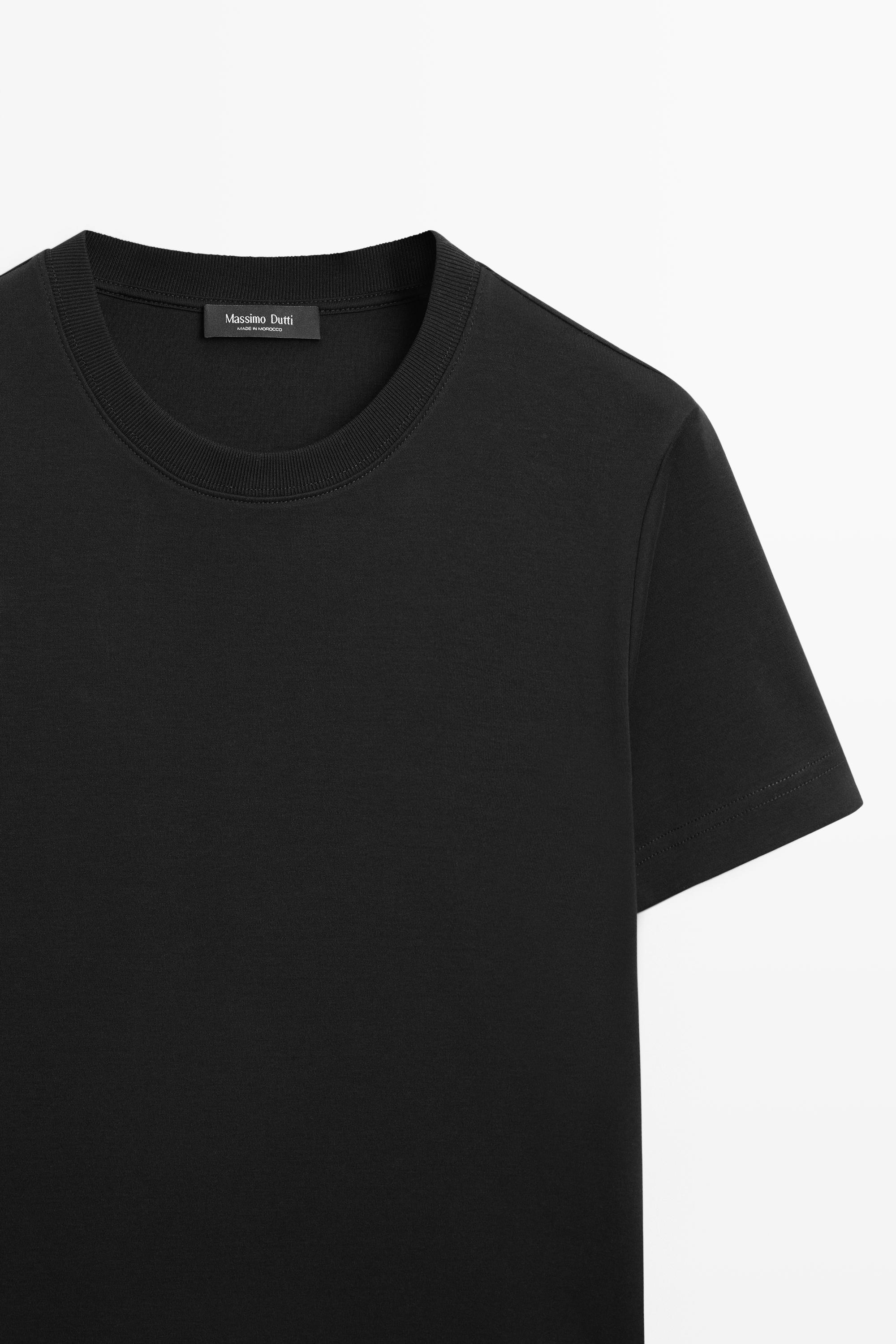 Short sleeve interlock T-shirt — BLACK