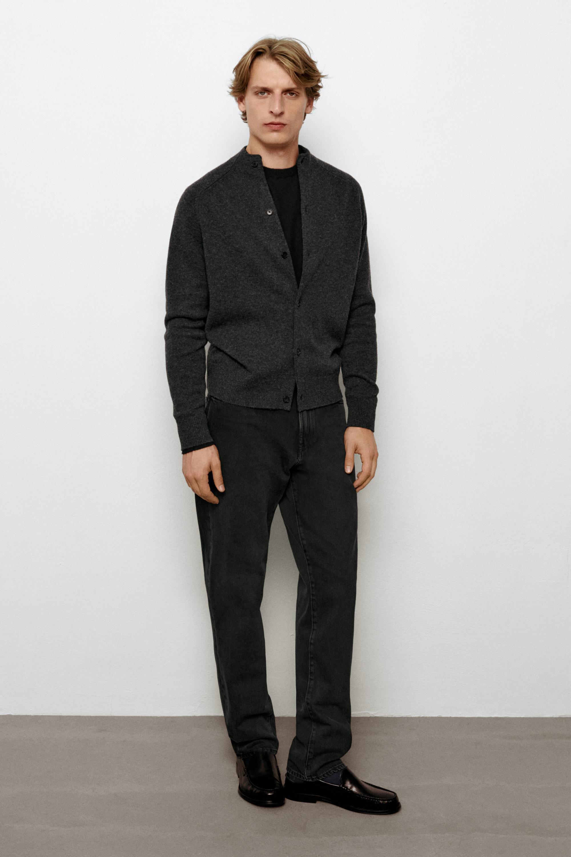 Tapered fit jeans — CHARCOAL