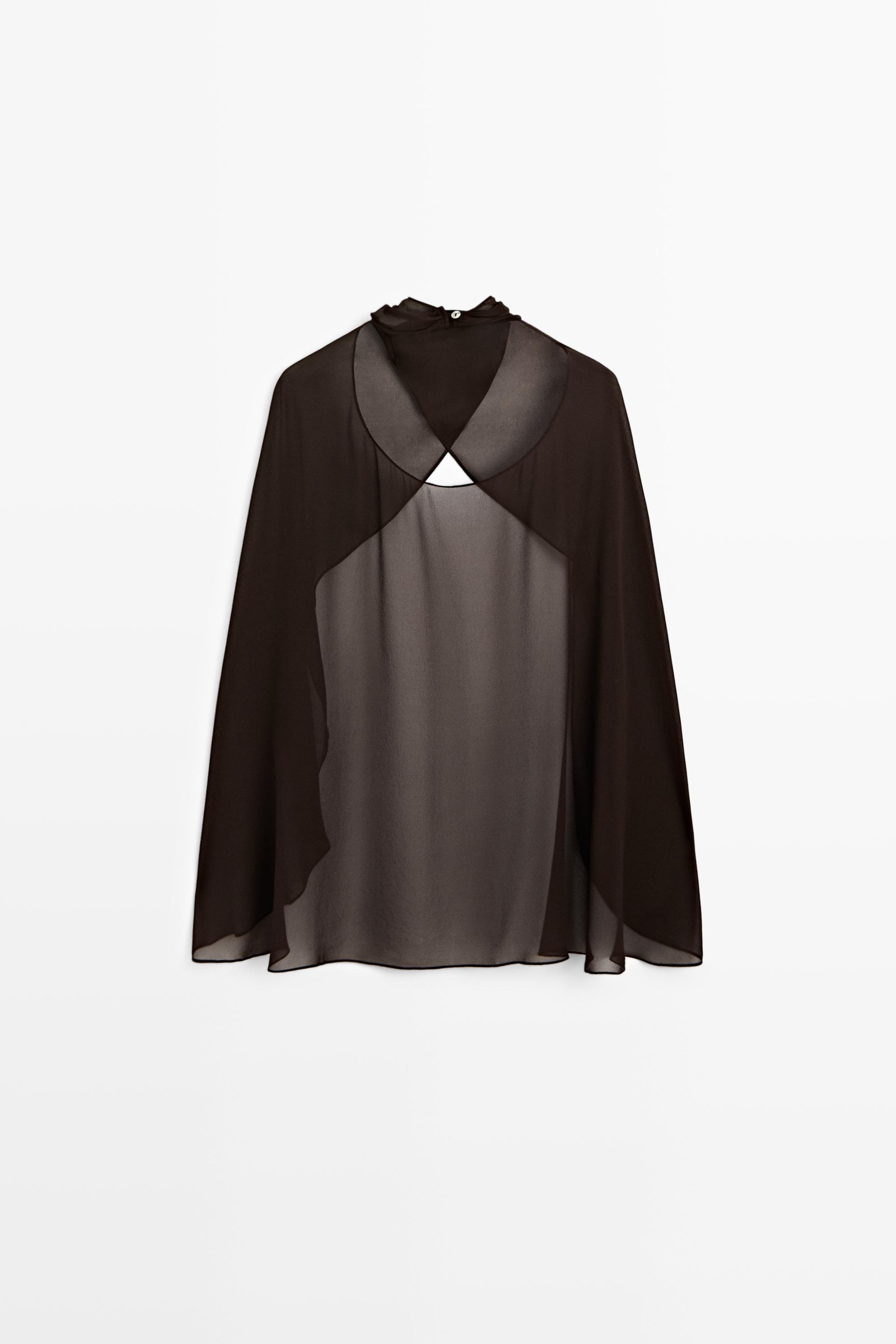 %100 has ipek kruvaze pelerin