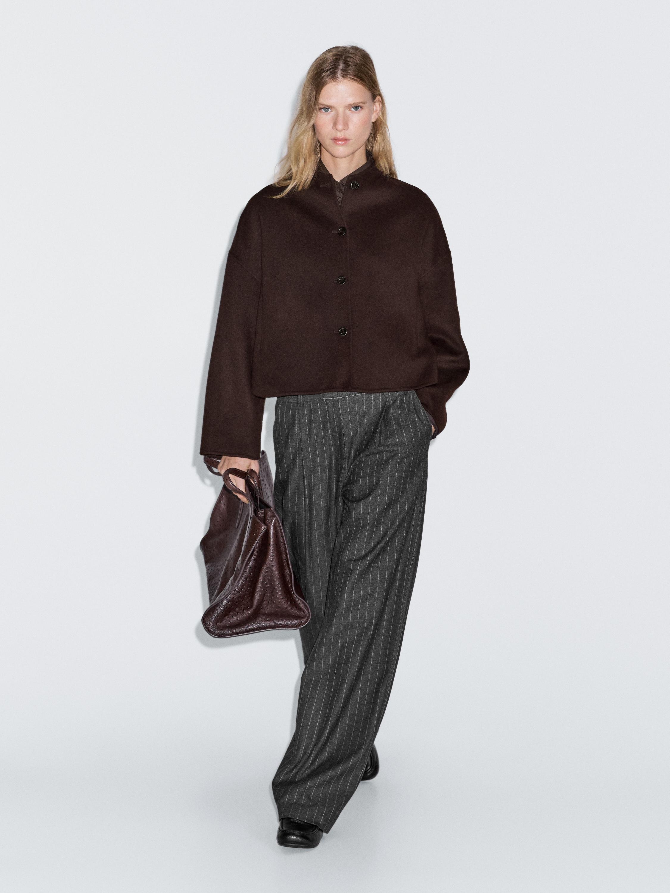 Veste courte à col montant