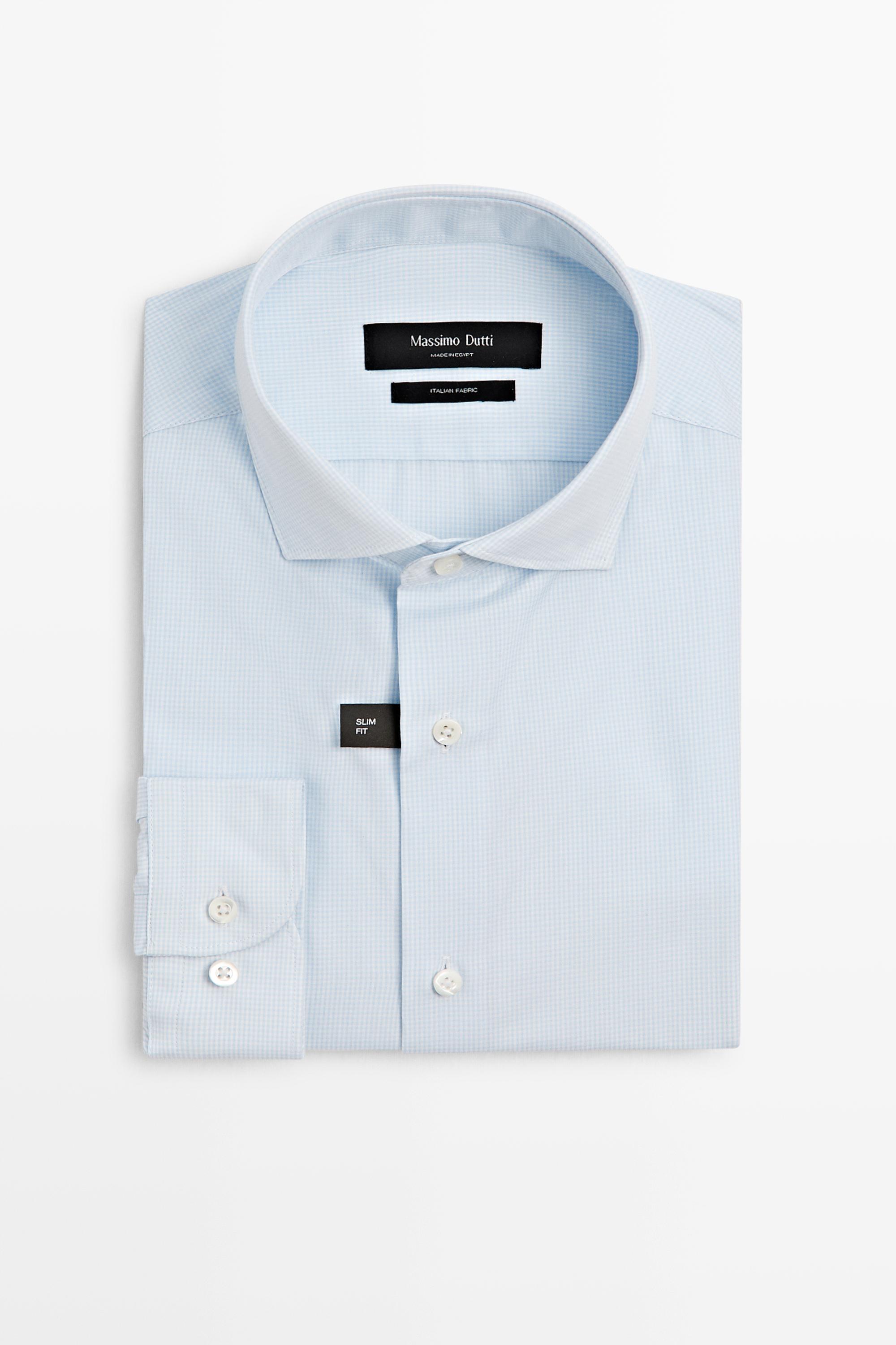 Slim fit gingham shirt