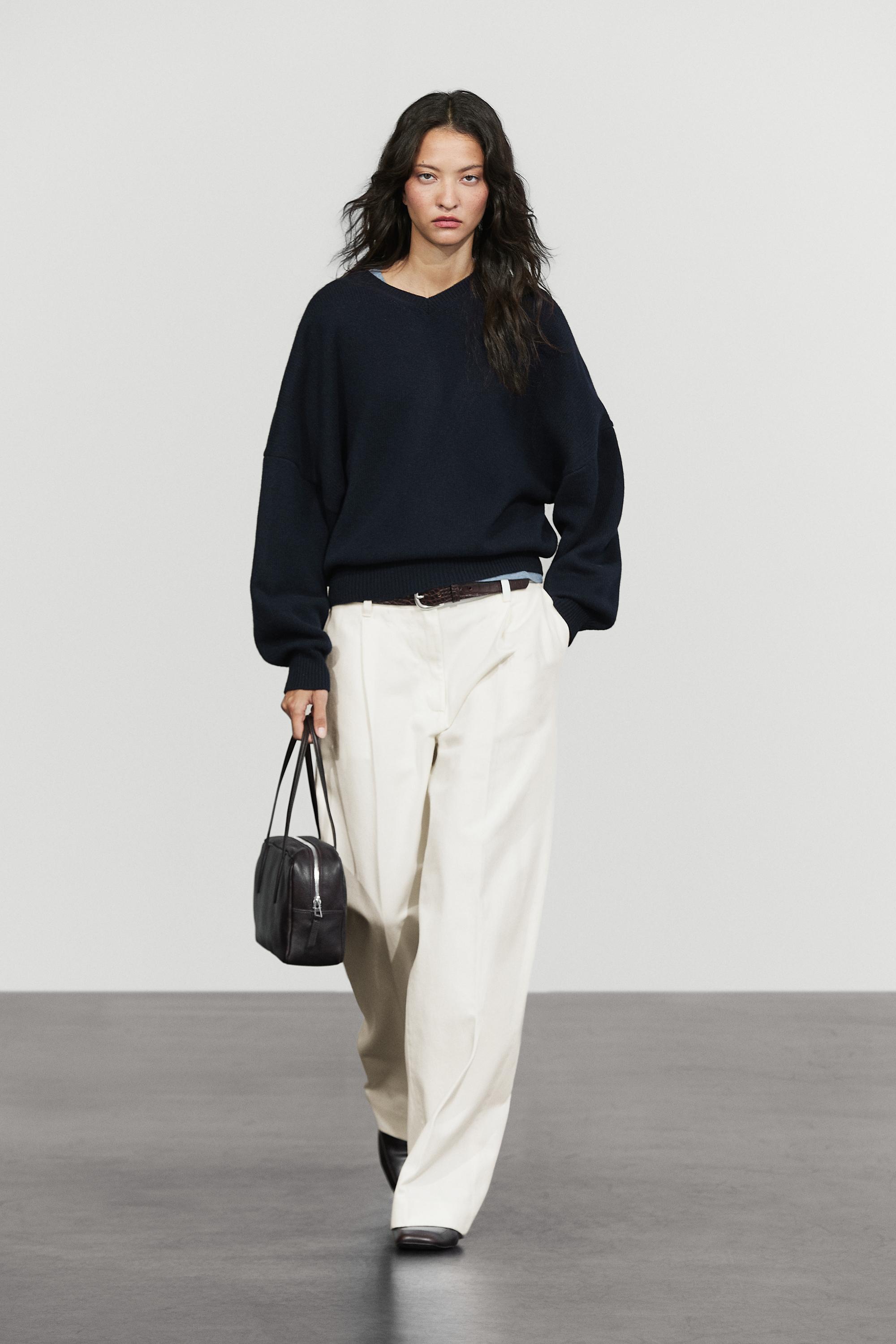 100% wool oversize knit sweater