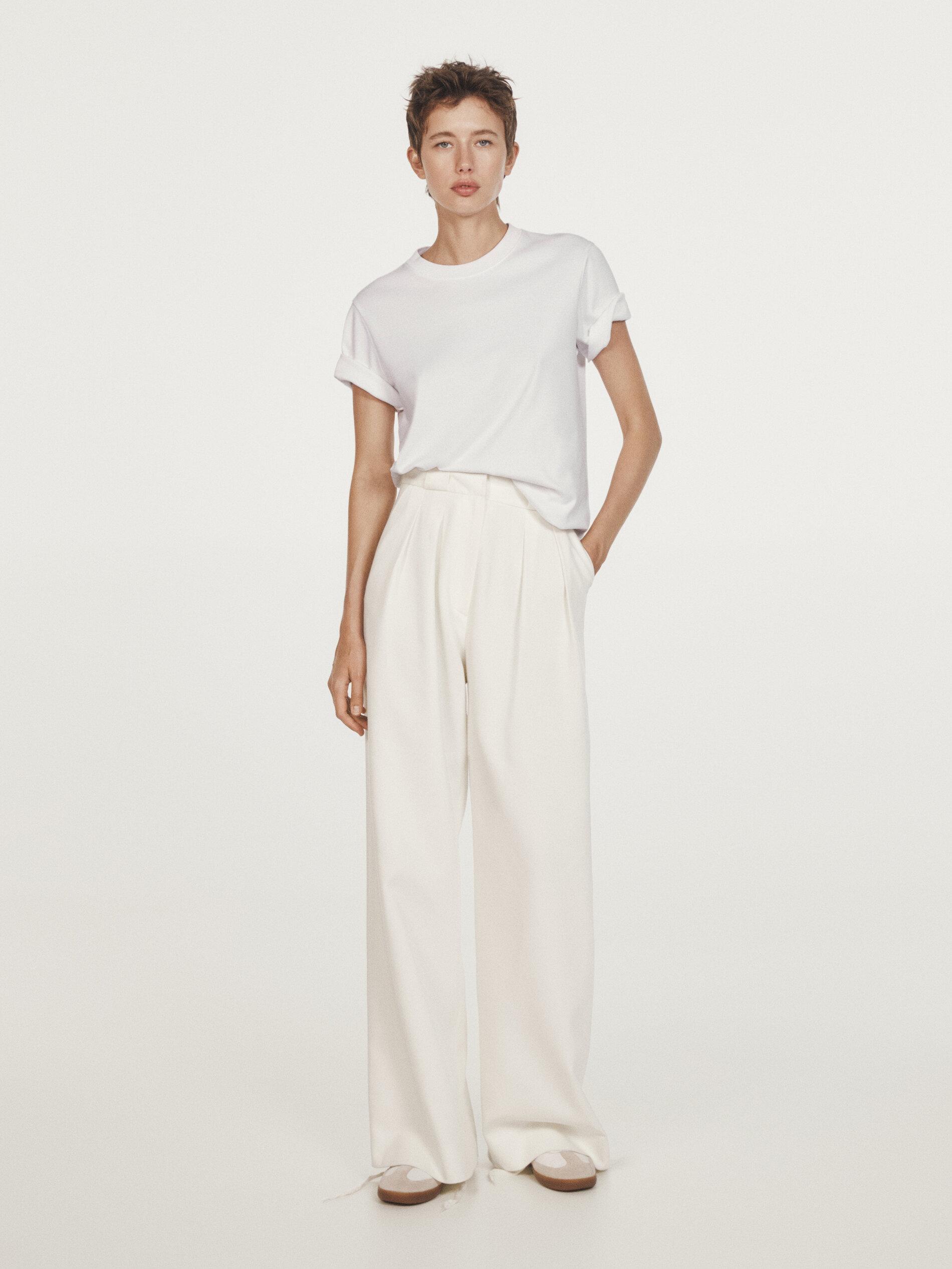 Short sleeve interlock T-shirt — Off white