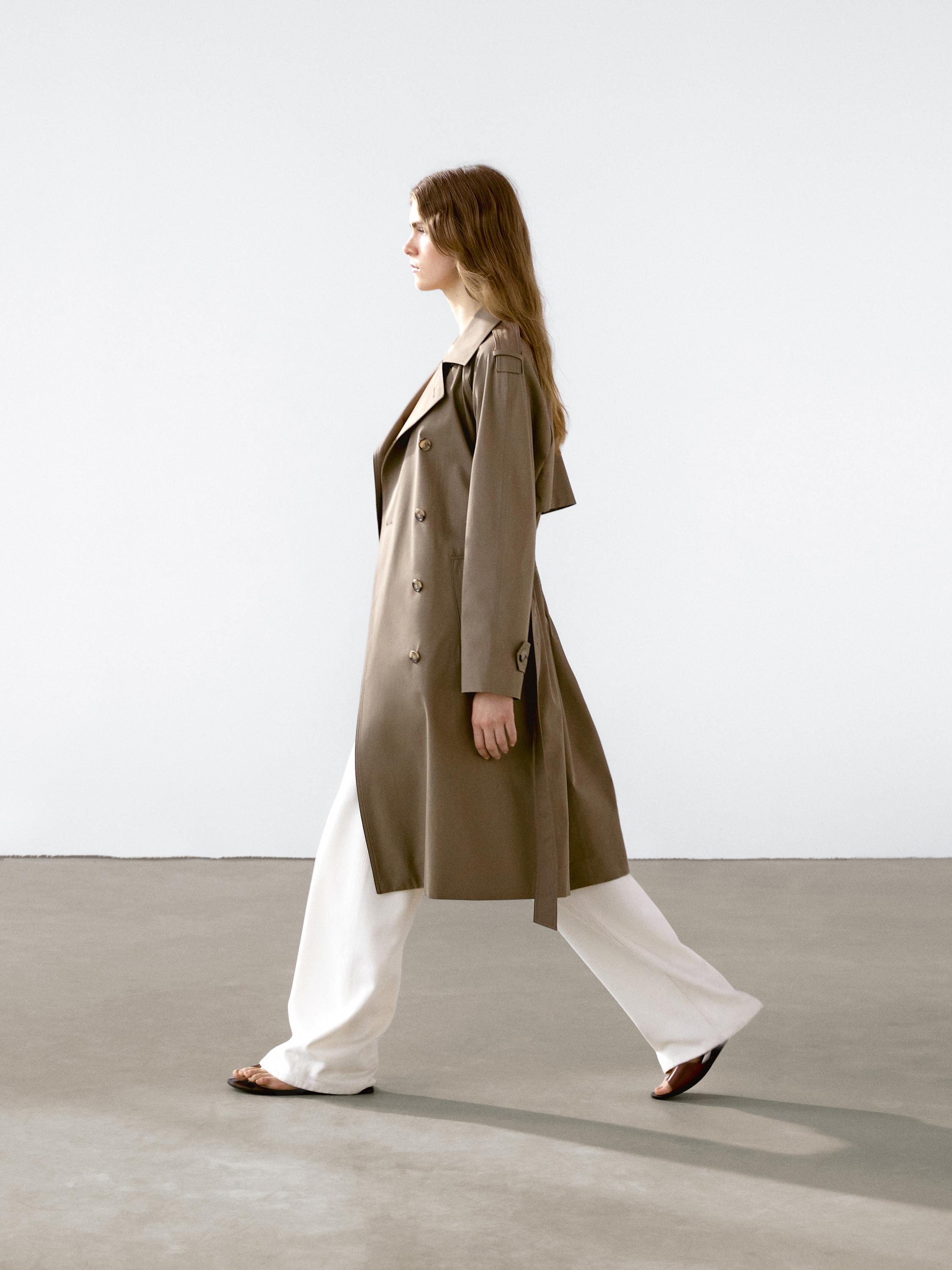 Classic water-repellent trench coat