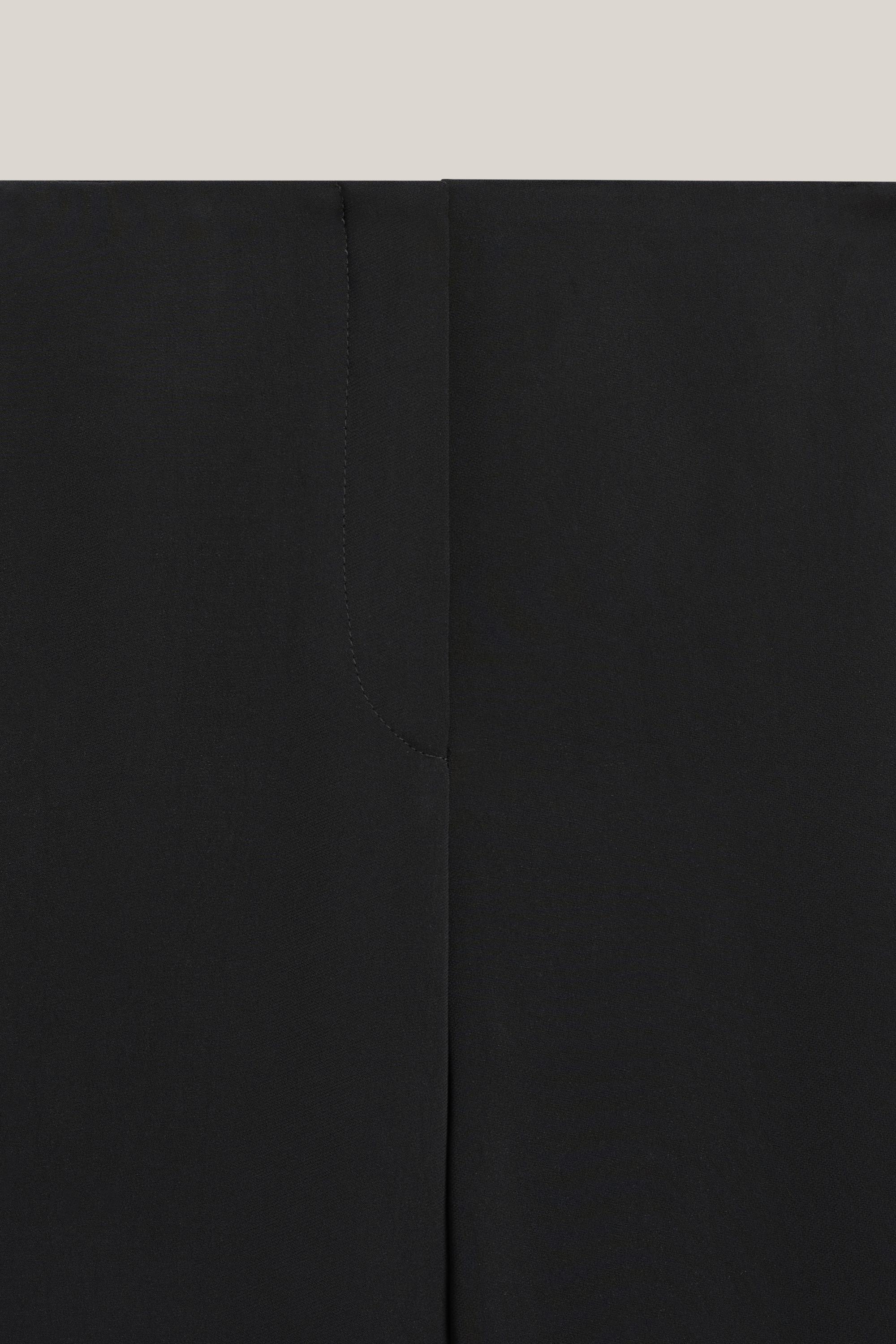 Satin flare fit trousers - LIMITED EDITION — BLACK