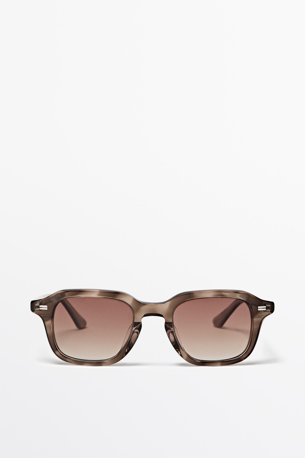 Square sunglasses — SAND BROWN