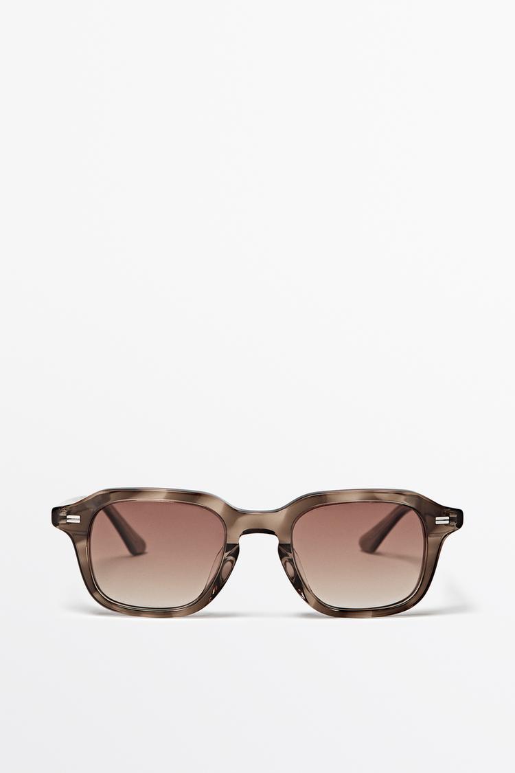 Square sunglasses — SAND BROWN