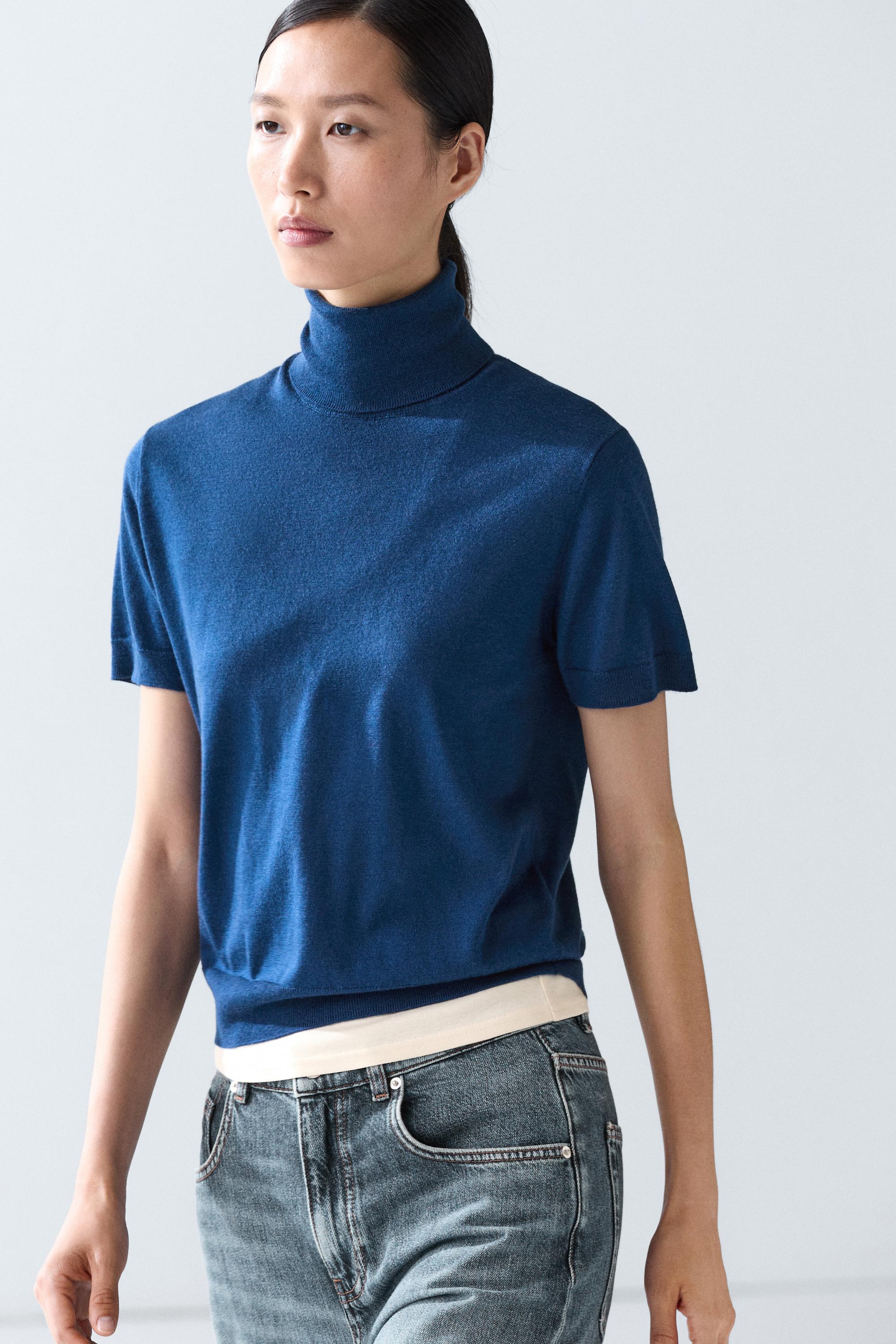 Wollpullover mit Rollkragen
