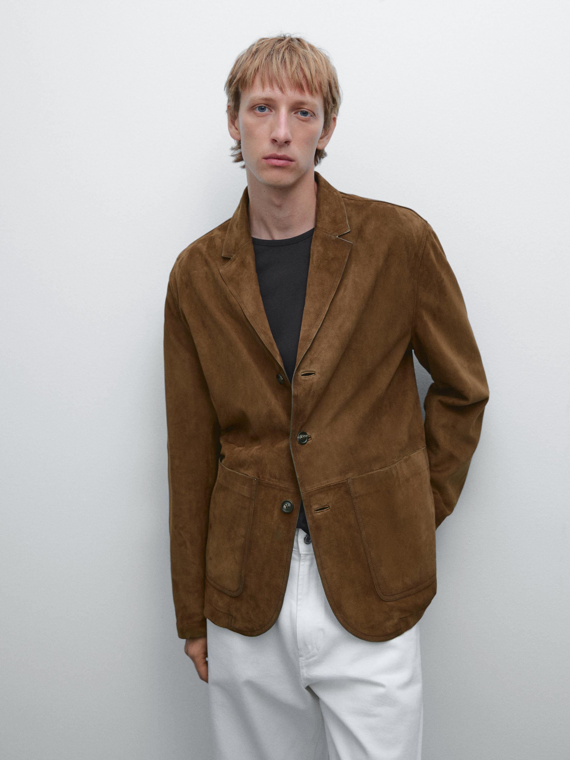 Americana pespuntos pel ante