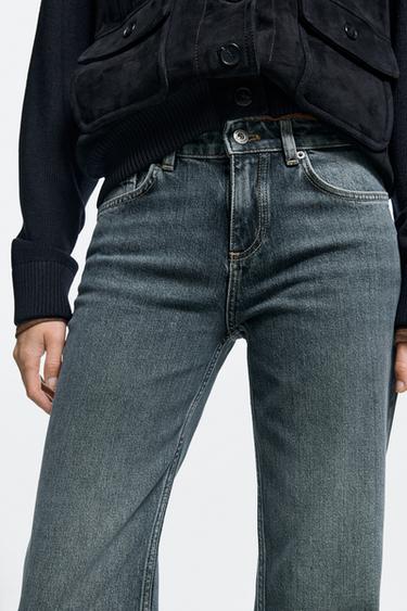 Low-rise straight-leg jeans — MEDIUM BLUE 8