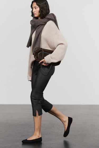 Leather capris — BLACK 8