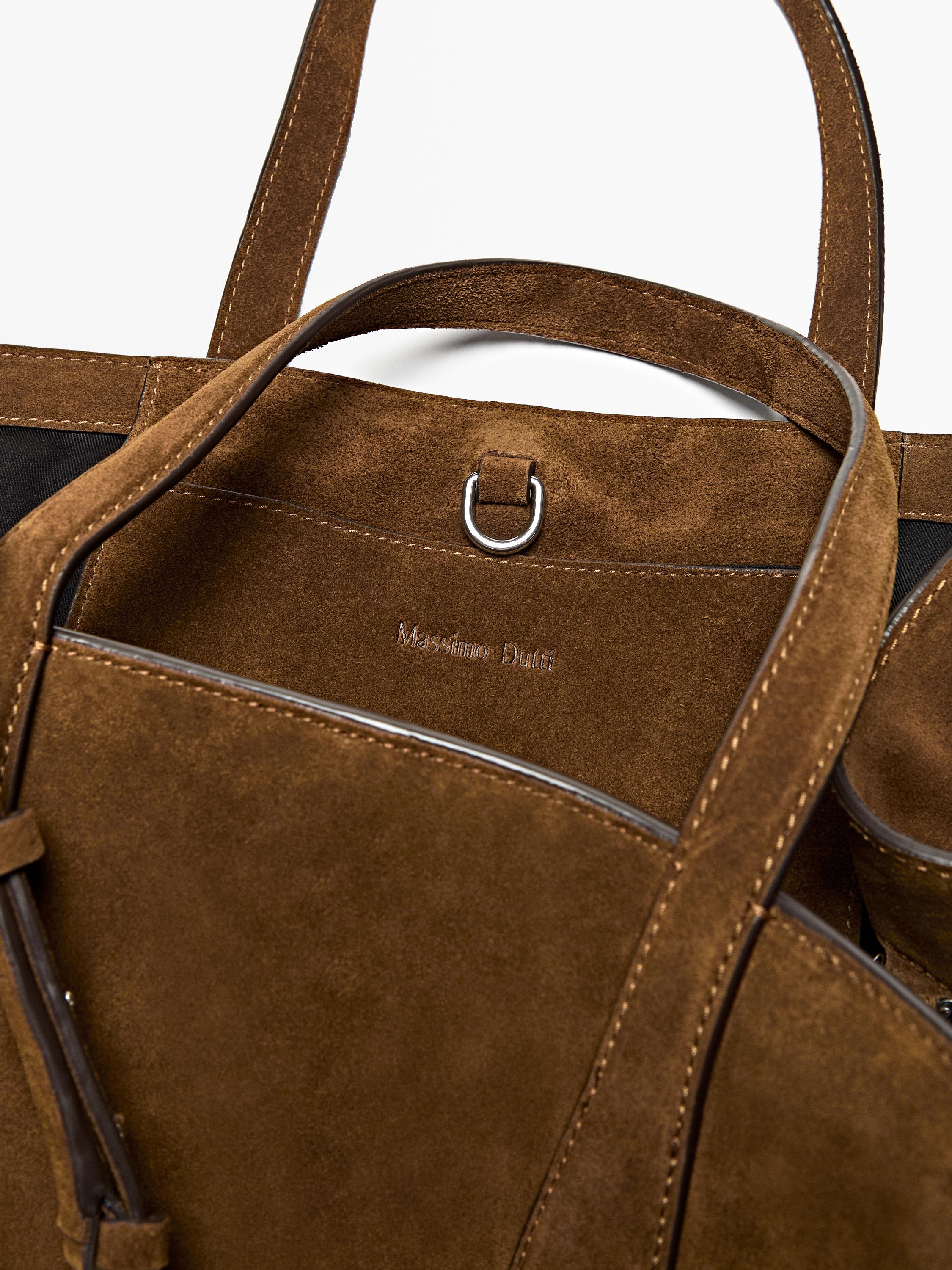 Sac icon moyen format en croûte de cuir