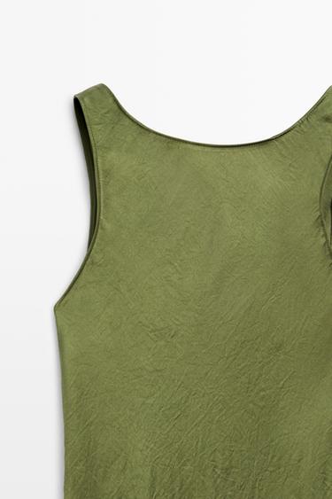 Flowing midi dress — GREEN 9