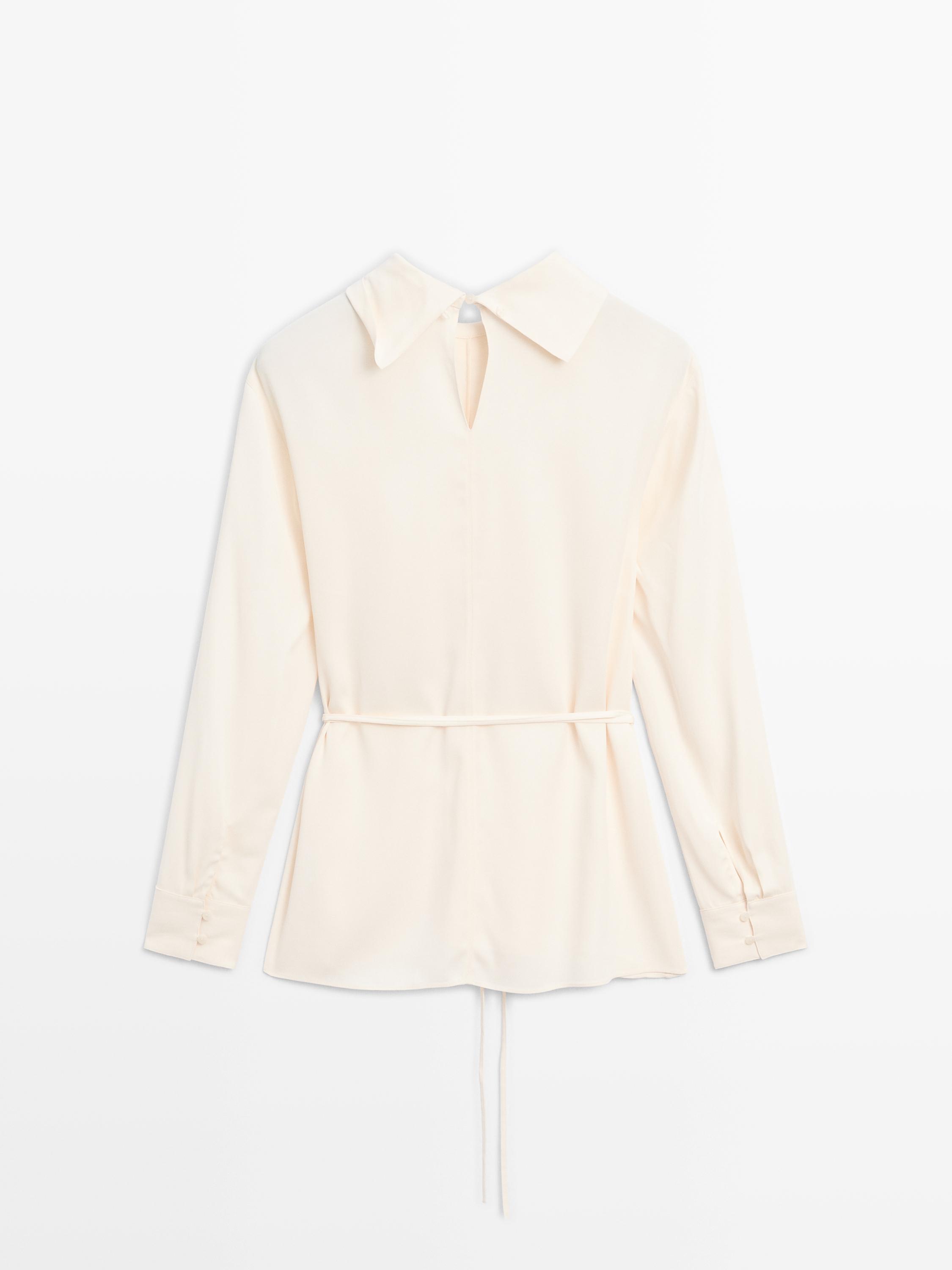 Blouse à manches longues avec lien