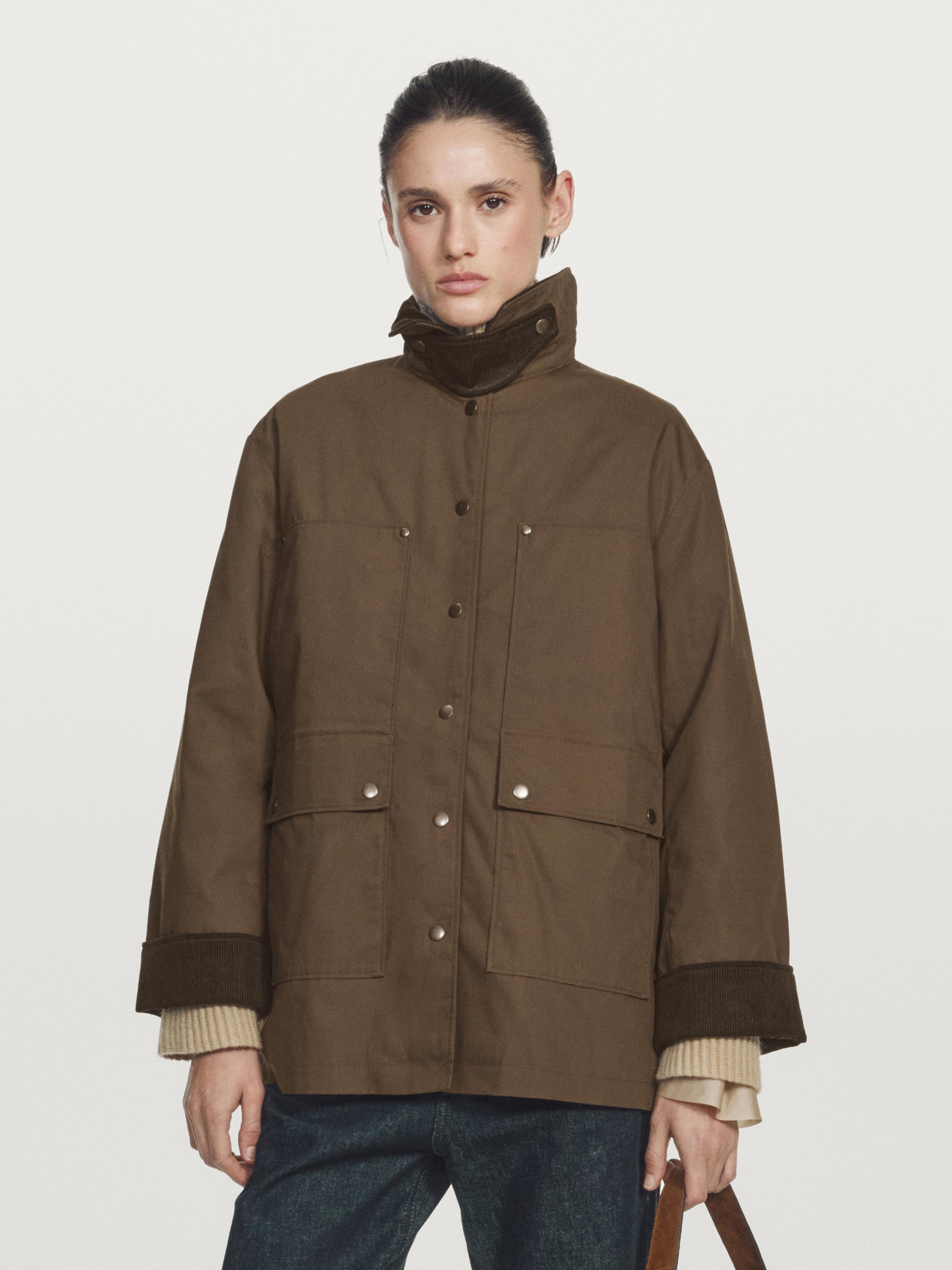 Velvet komponentli parafinlangan parka