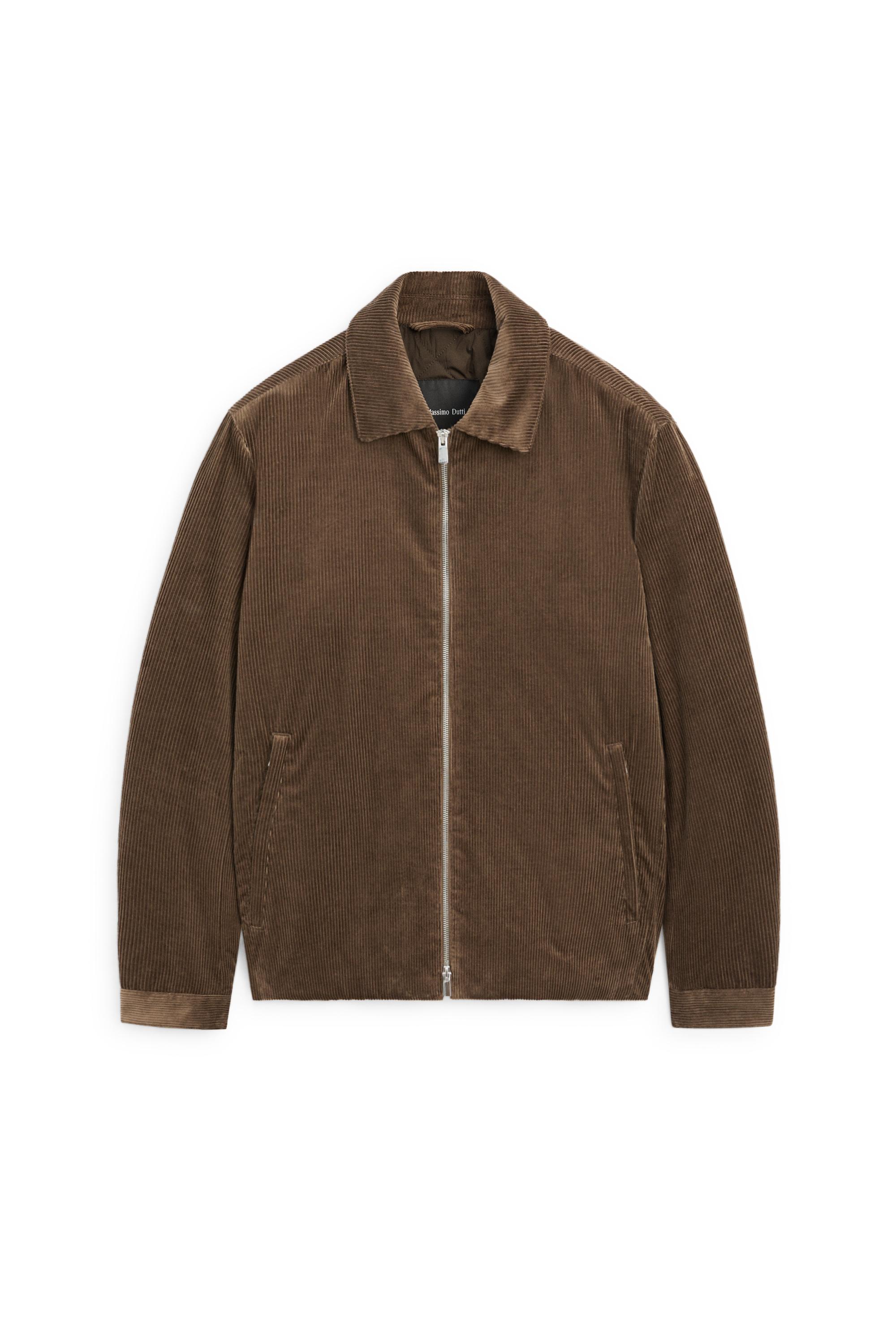 Massimo Dutti Süet dokulu fermuarlı ceket görsel 4