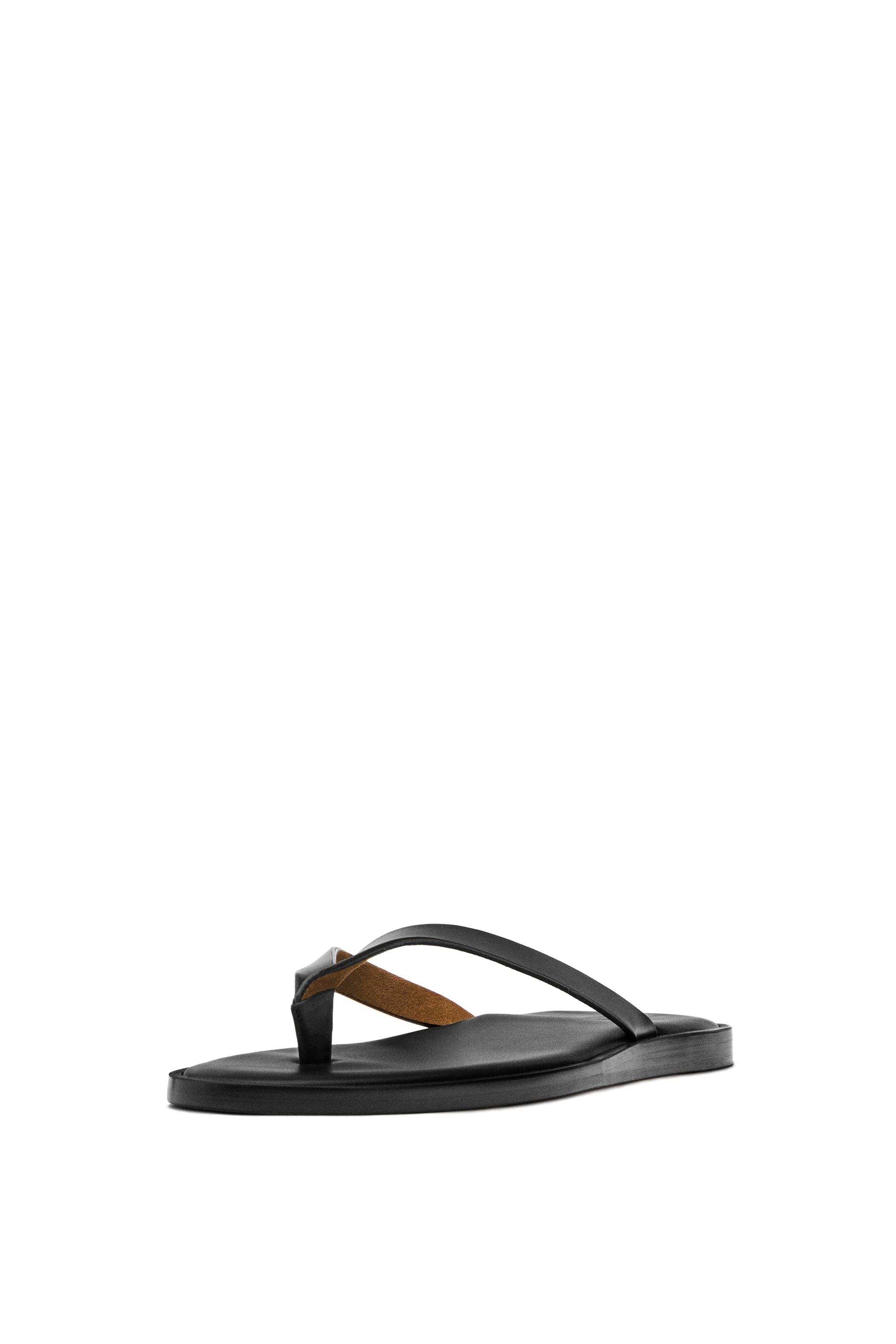 Nappa sandals with toe divider - Limited Edition — BLACK