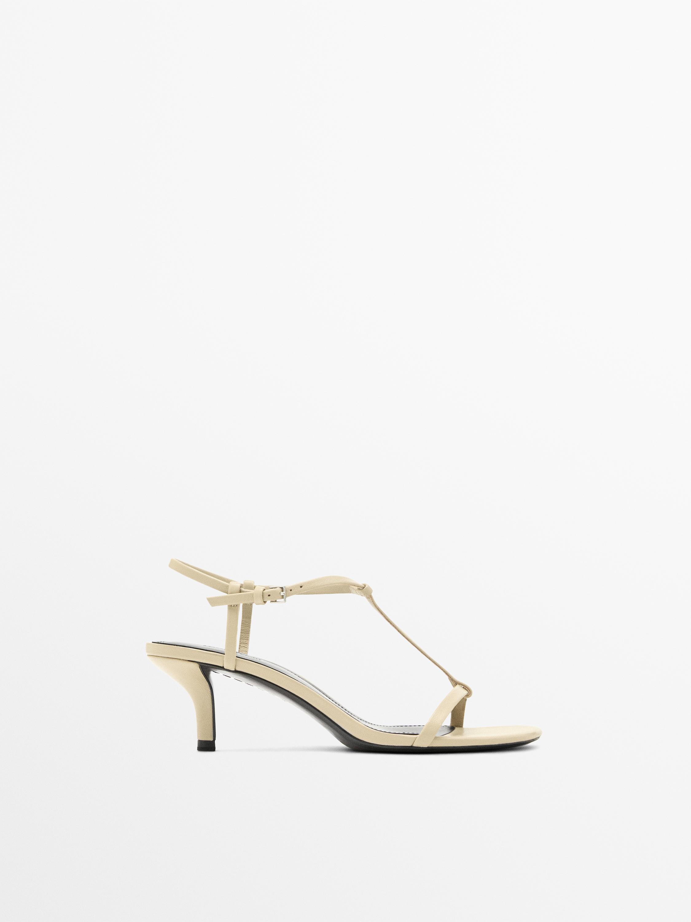 Strappy mid-heel sandals