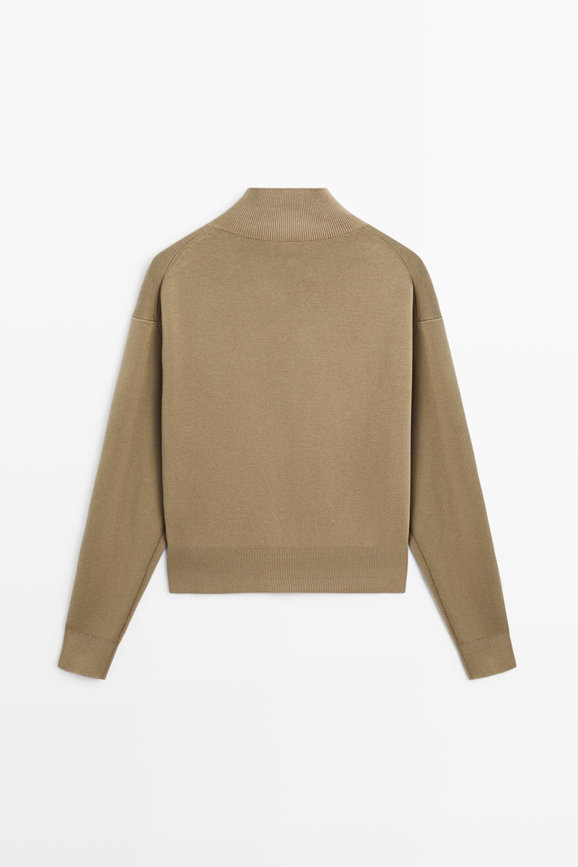 100% cotton double-breasted cardigan — Washed