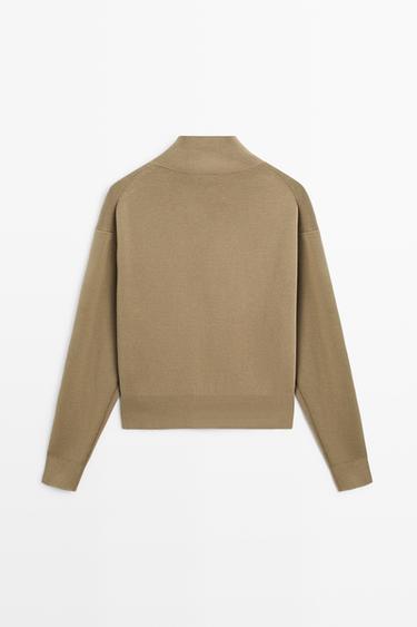 100% cotton double-breasted cardigan — Washed 6