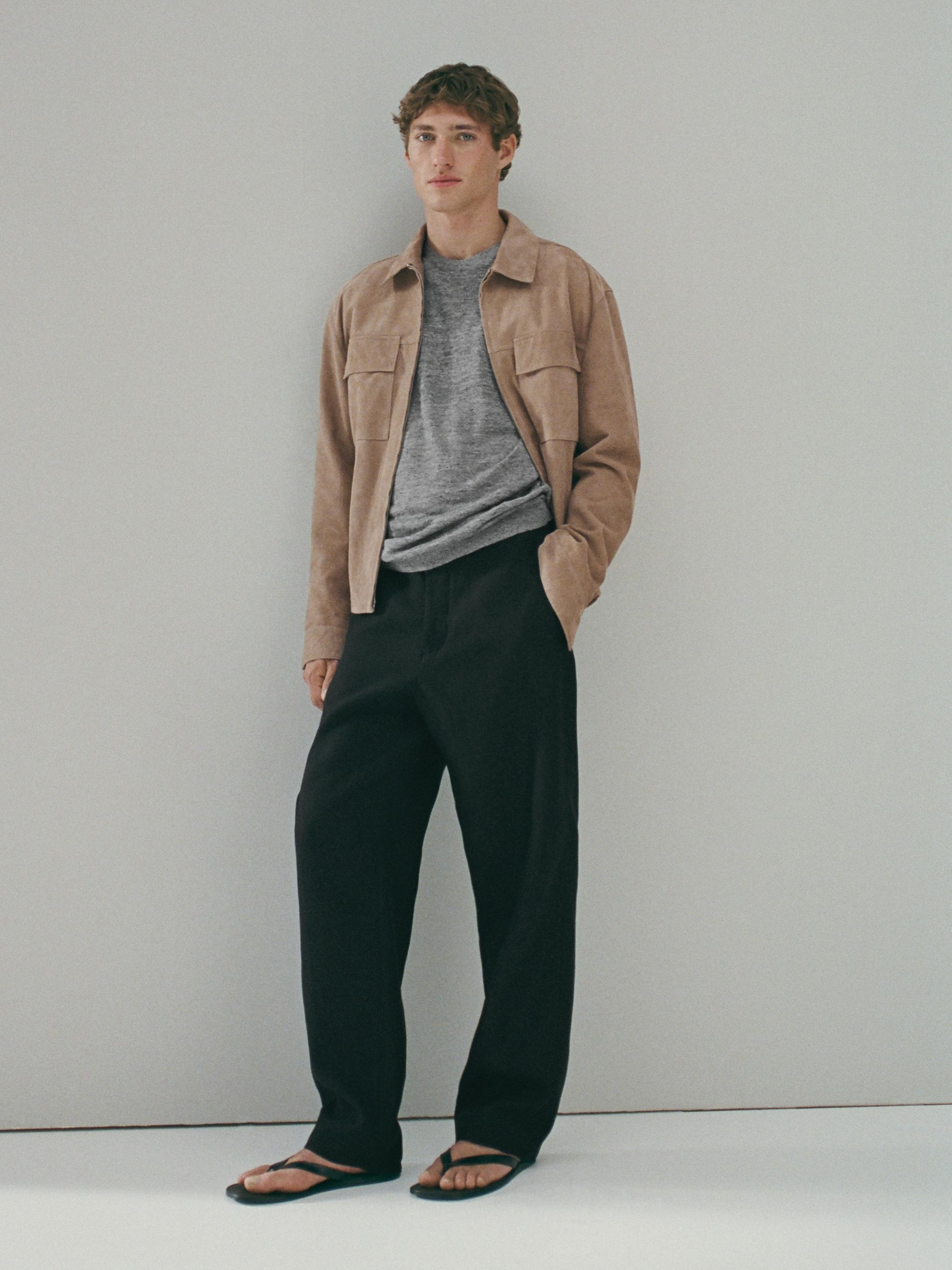 100% linen knit T-shirt
