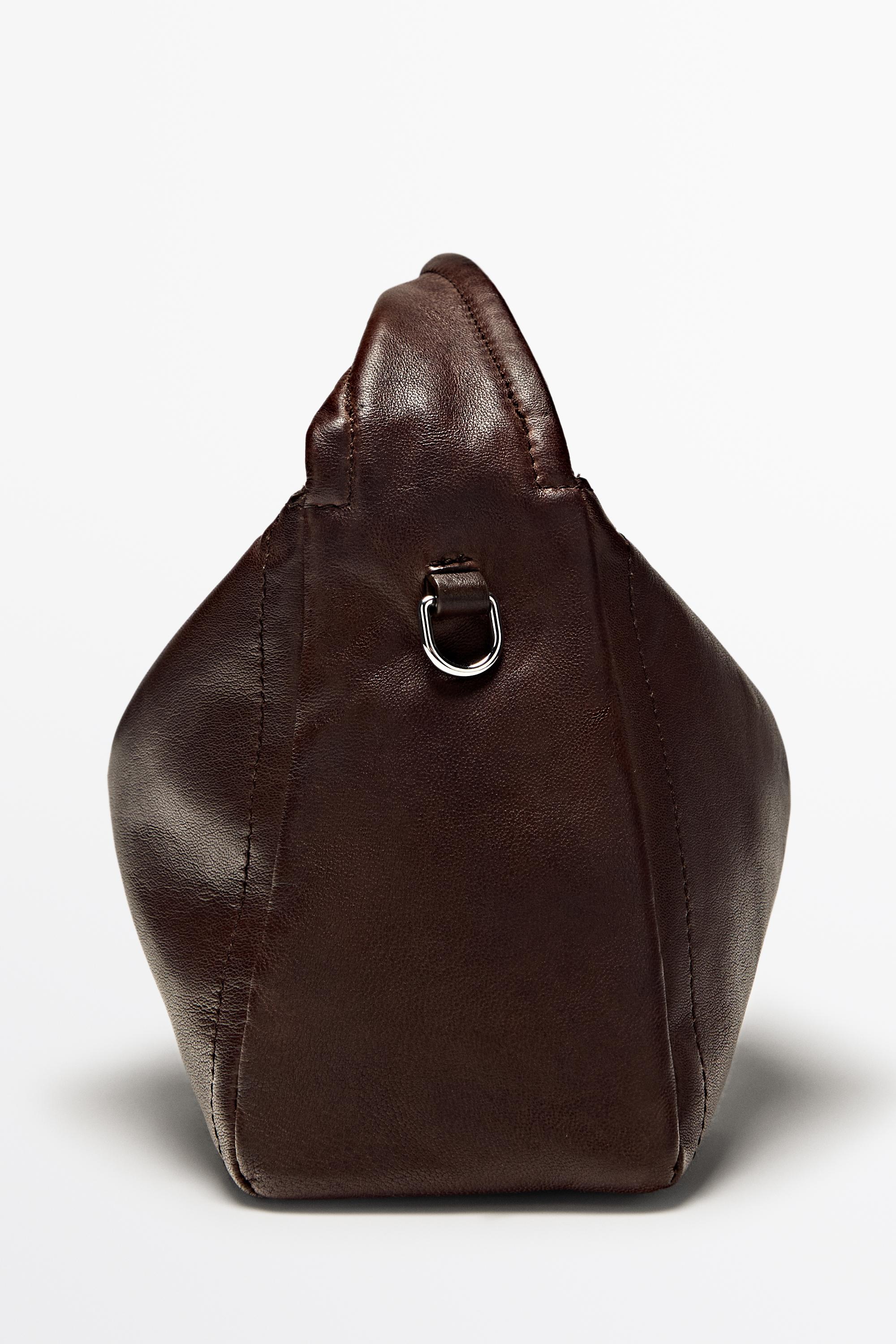 Nappa leather crossbody bag