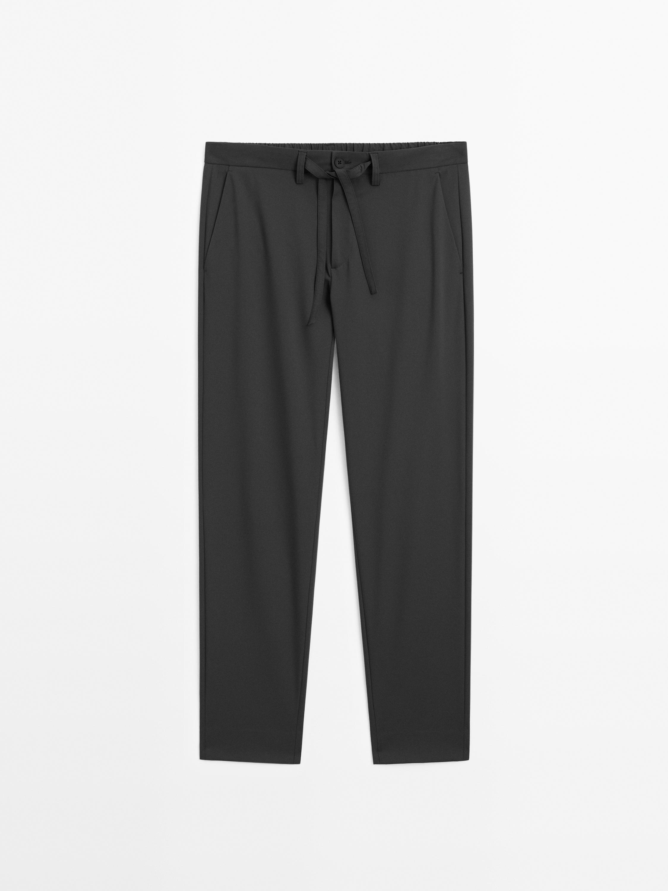 Regular-fit technical trousers