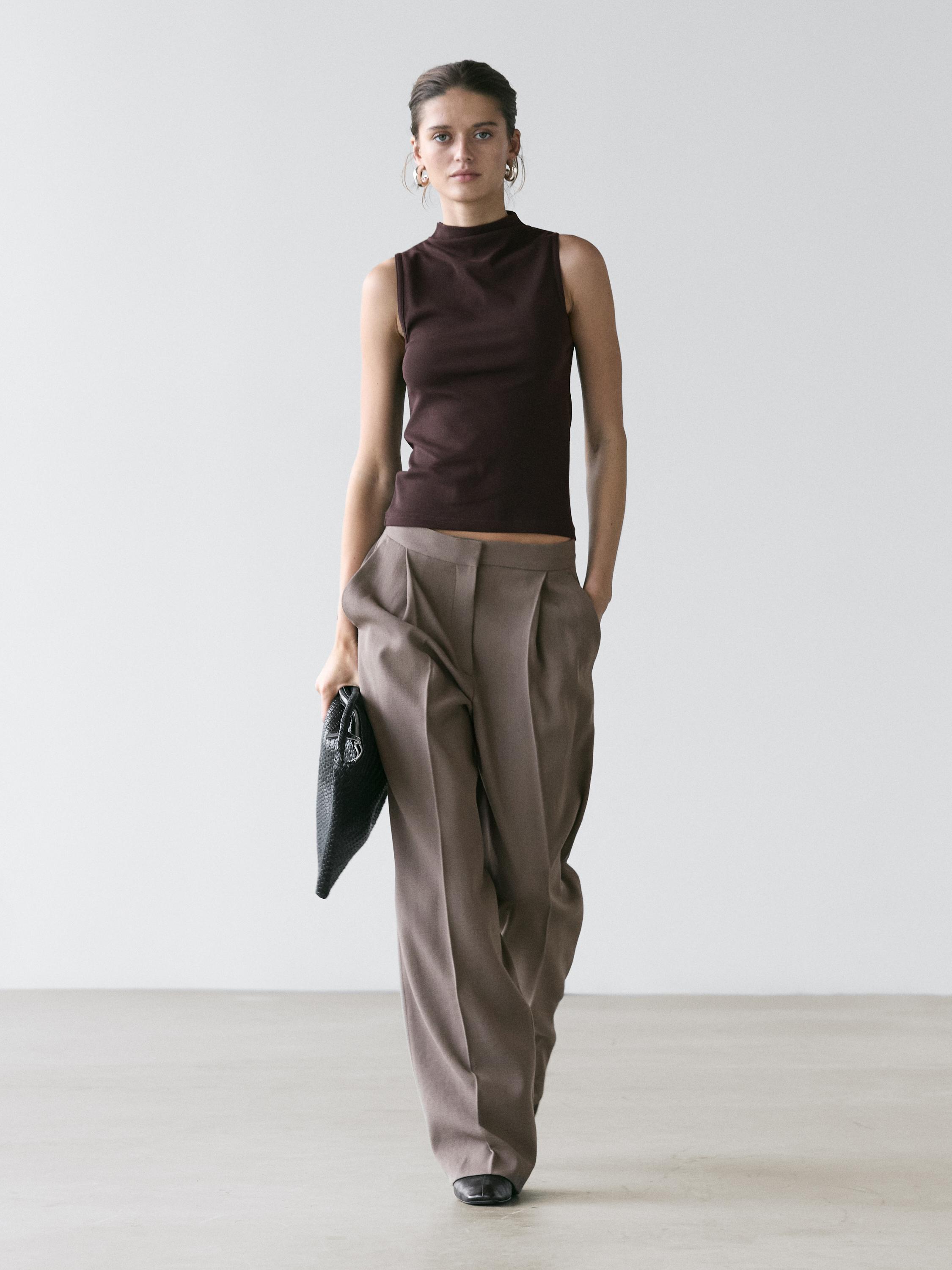 Марама од 100% памук со широка подигната јака