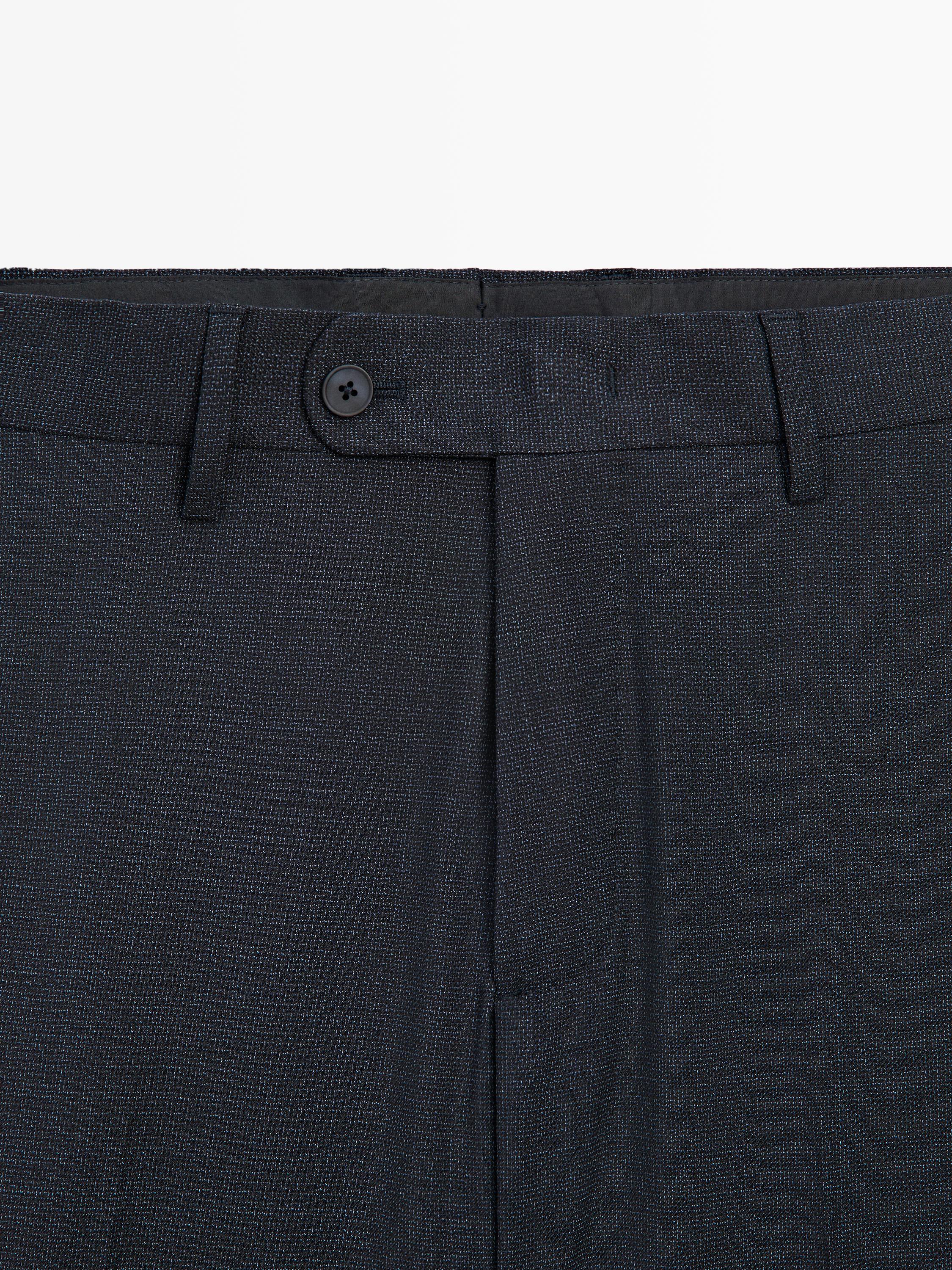 Cold wool suit trousers — INDIGO